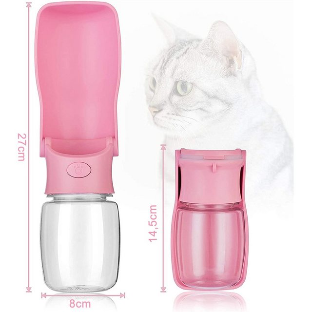 zggzerg Hunde-Futterspender Faltbare Hundewasserflasche, Tragbare Haustier Wasserflasche -BPA Frei