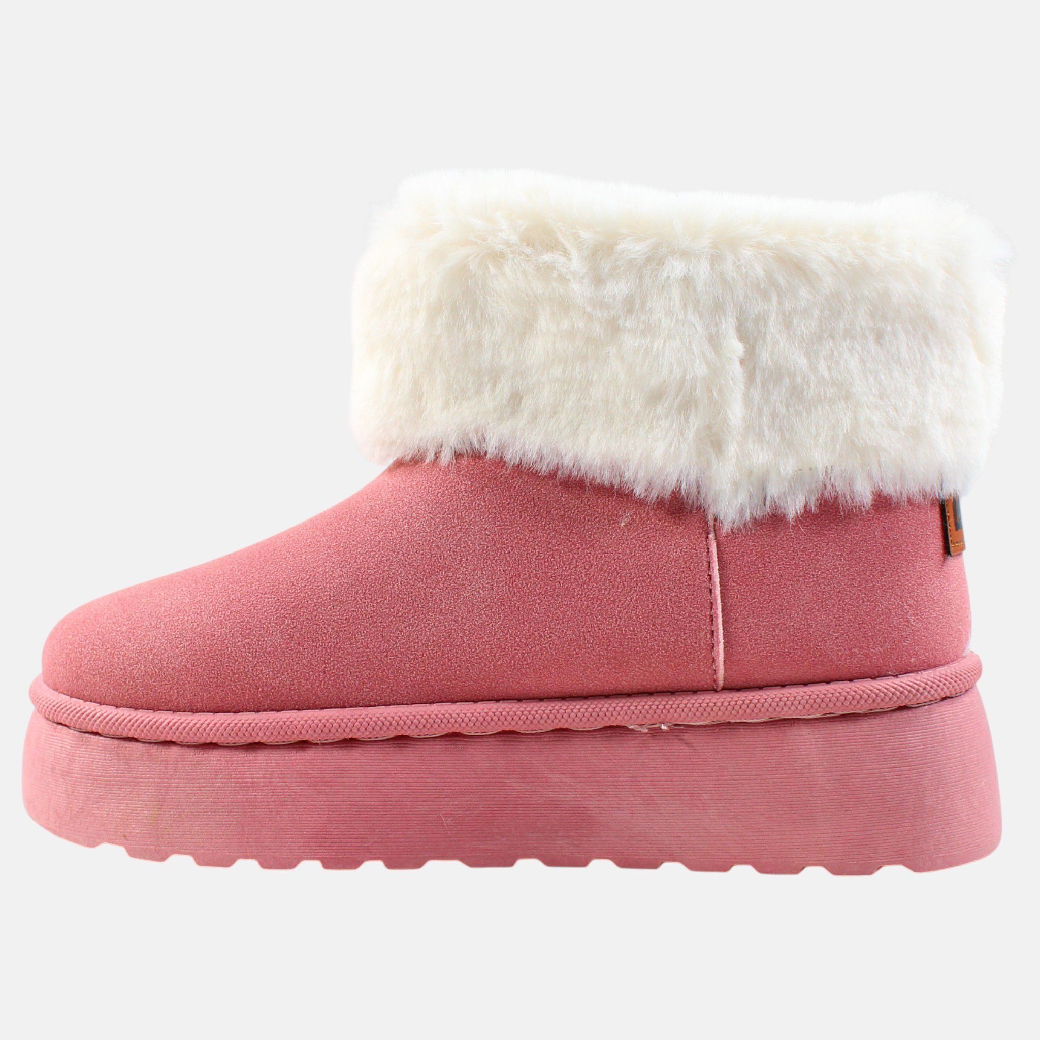 Lee Cooper Mädchen Pelzstiefel Schuhe Stiefel in Pink 36 37 38 39 Stiefel Mädchen Pelzstiefel Kunstfell – Bild 2 von 5