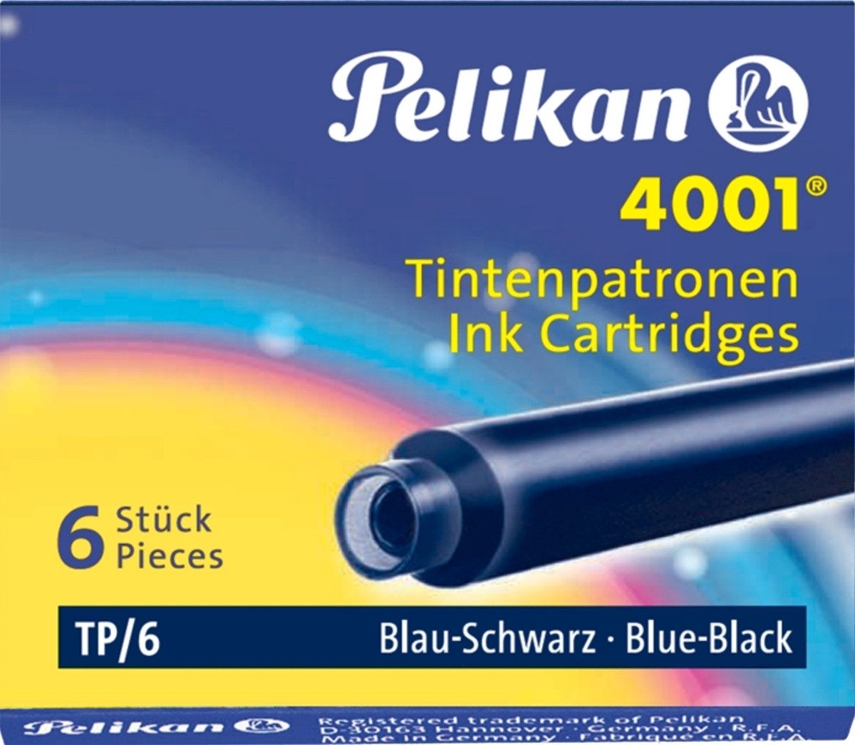 Füllhalter Tintenpatrone 4001 blau-schwarz VE=6 Stück