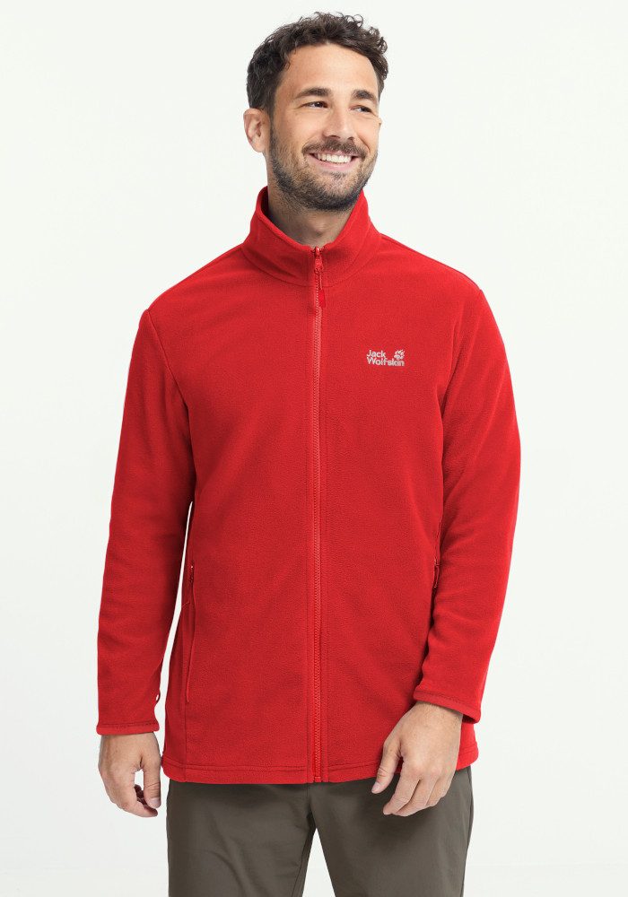 Jack Wolfskin Fleecejacke TAUNUS 100 FZ M mit Reißverschluss, winddicht, windabweisend