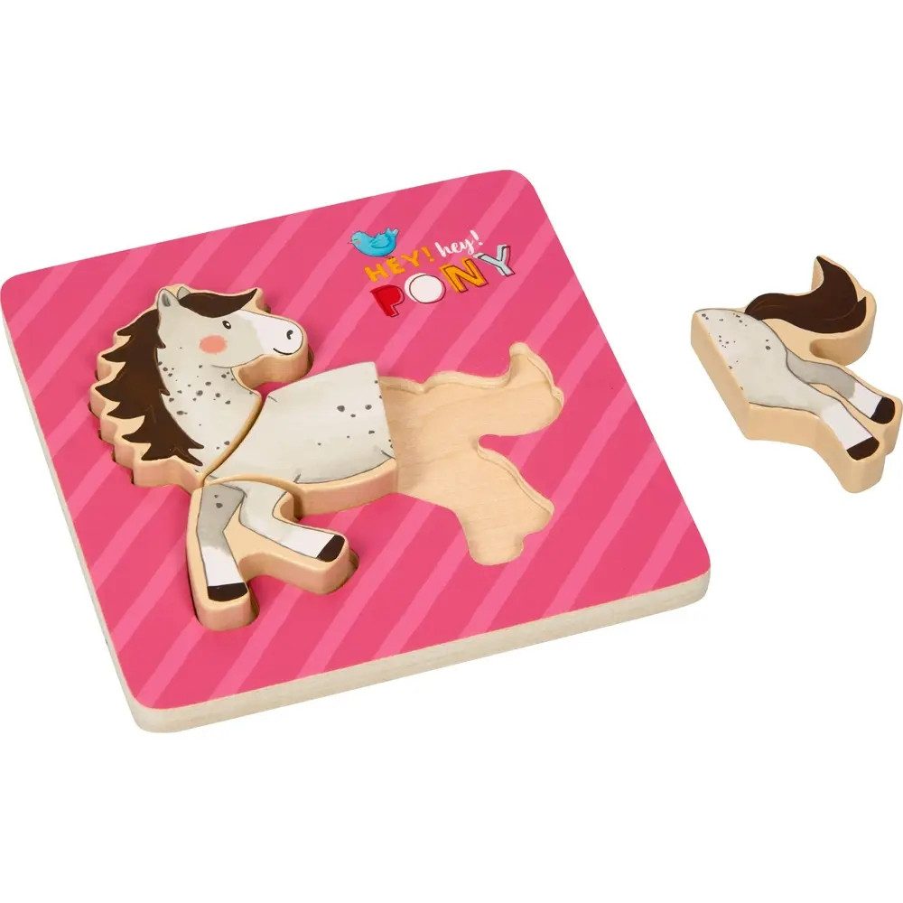 COPPENRATH DIE SPIEGELBURG Puzzle Steck-Puzzle - Mein kl. Ponyhof (4 T), Puzzleteile