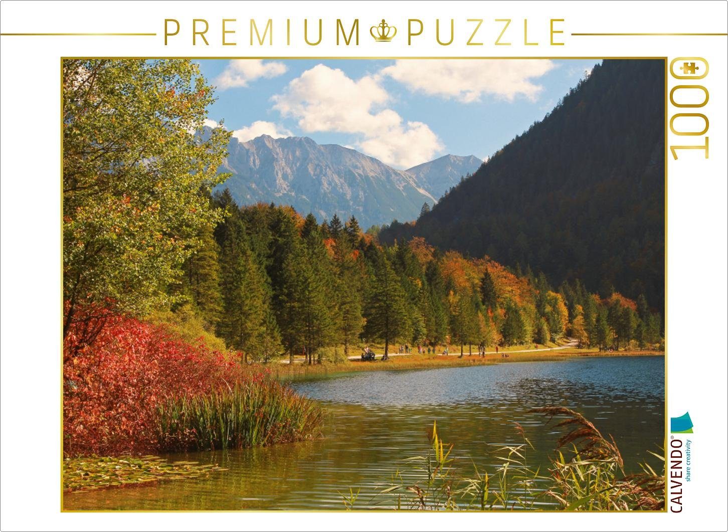 Puzzle CALVENDO Puzzle Ferchensee Mittenwald 1000 Teile Lege-Größe 64 x 48 cm Foto-Puzzle Bild von SusaZoom