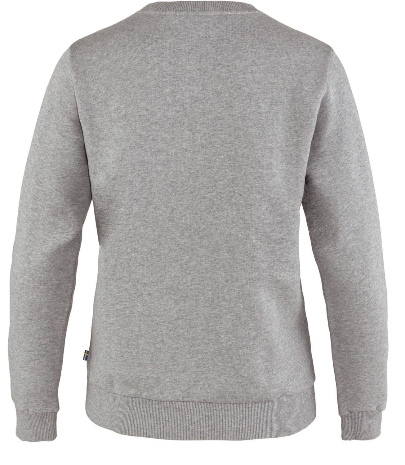 - Sweater Damen Fleecepullover Sweater Logo W Fjällräven Grey Fjällräven Melange