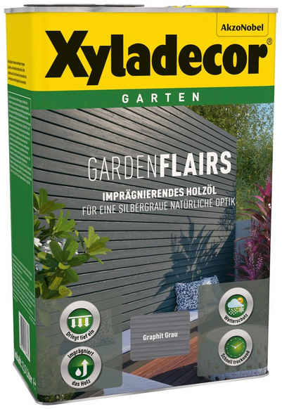 Xyladecor  Holzöl »Garden Flairs«, für Gartengestaltung, graphit grau, 0,75 l