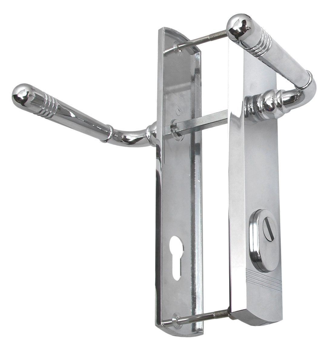 Türbeschlag Schutzbeschlag Helena LS Chrom HS 92 Dr-Dr, Außenschild mit Stahleinlage