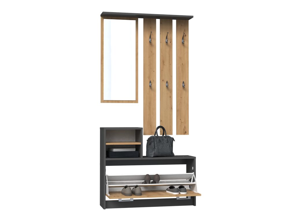 TOPESHOP Garderoben-Set Traumgarderobe: Kleiderschrank, Garderobenständer & günstig online kaufen