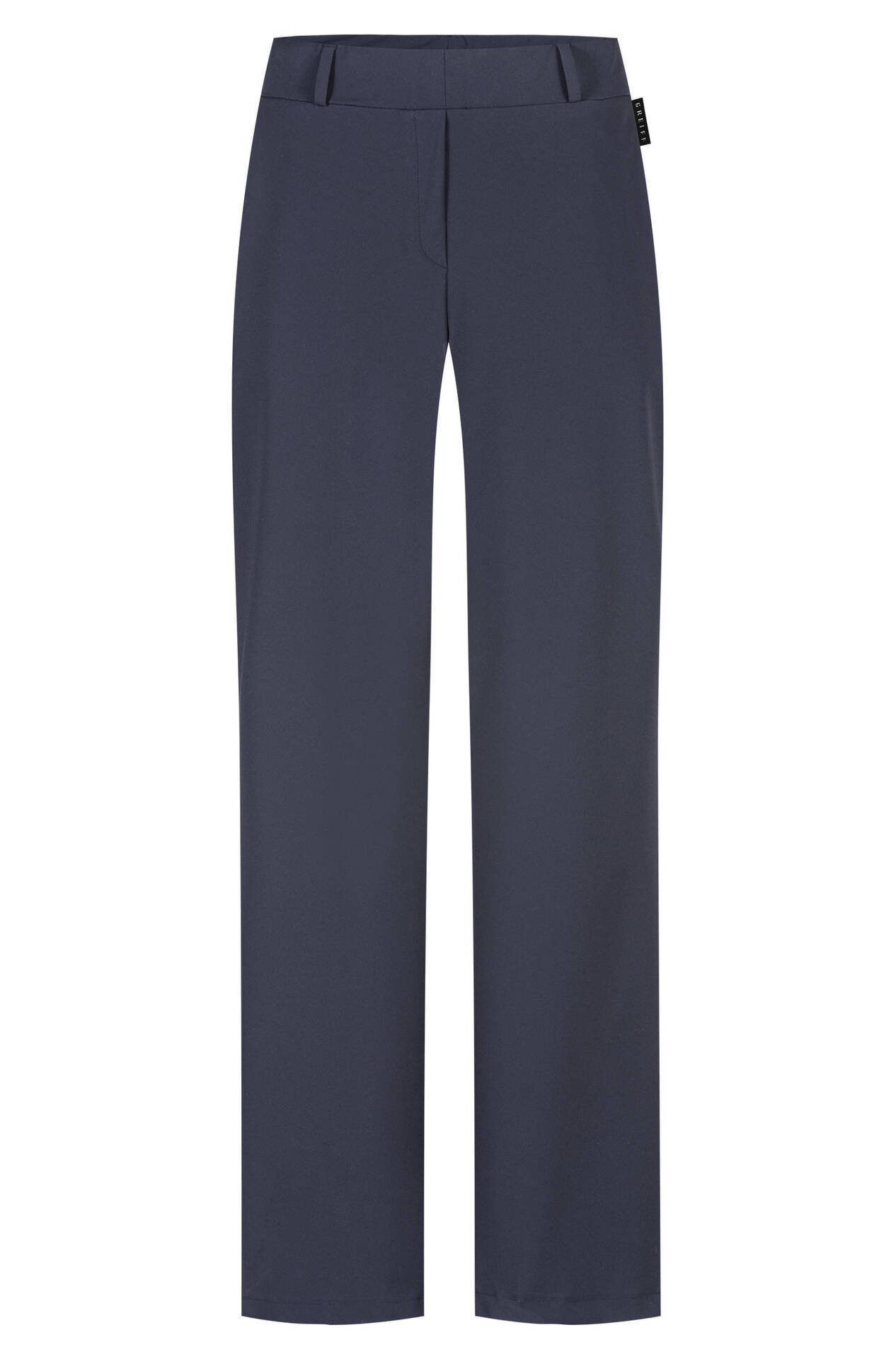GREIFF Anzughose Greiff FLOW Damen Business Hose Palazzo Regular Stretch Marine