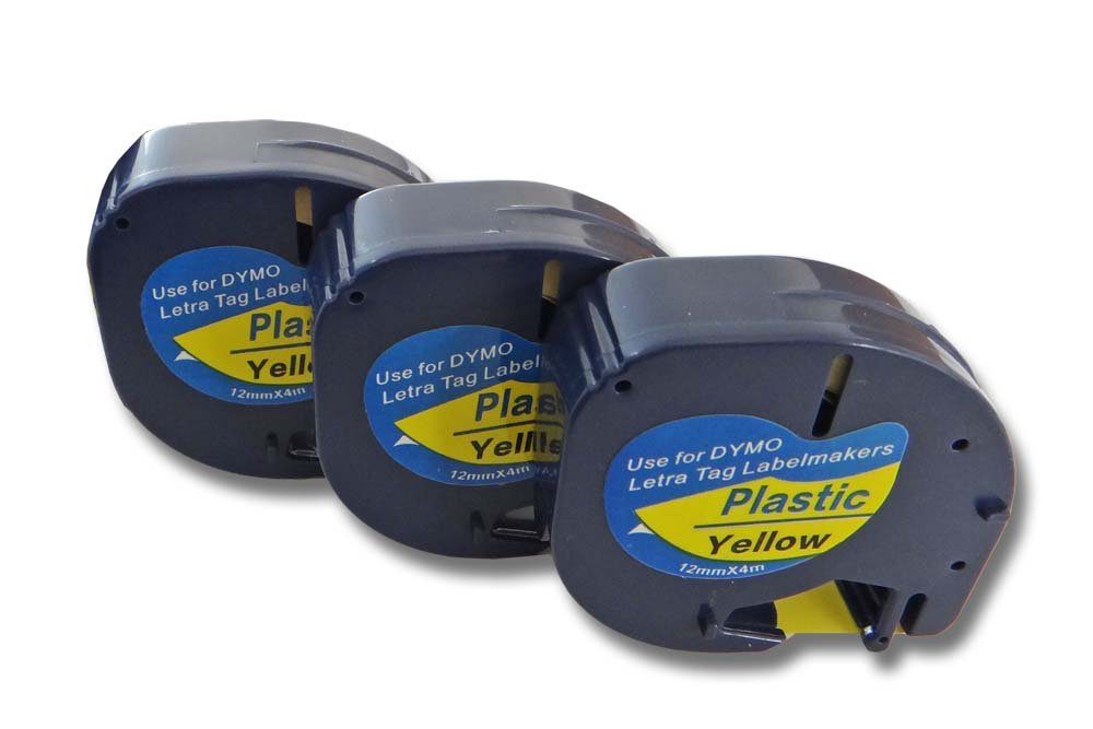 Beschriftungsband passend für Dymo LetraTag LT-100H, LT-100T, QX50, XR, 200B