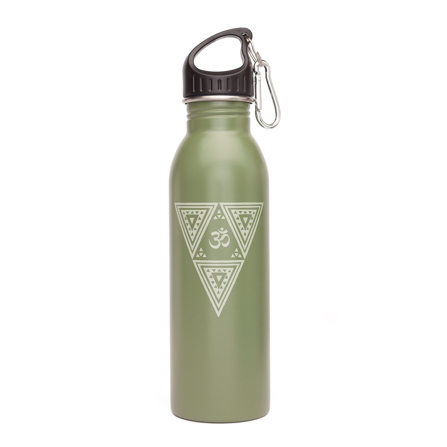 bodhi Trinkflasche Edelstahl-Trinkflasche, 700 ml, unifarben mit Print OM Triangle