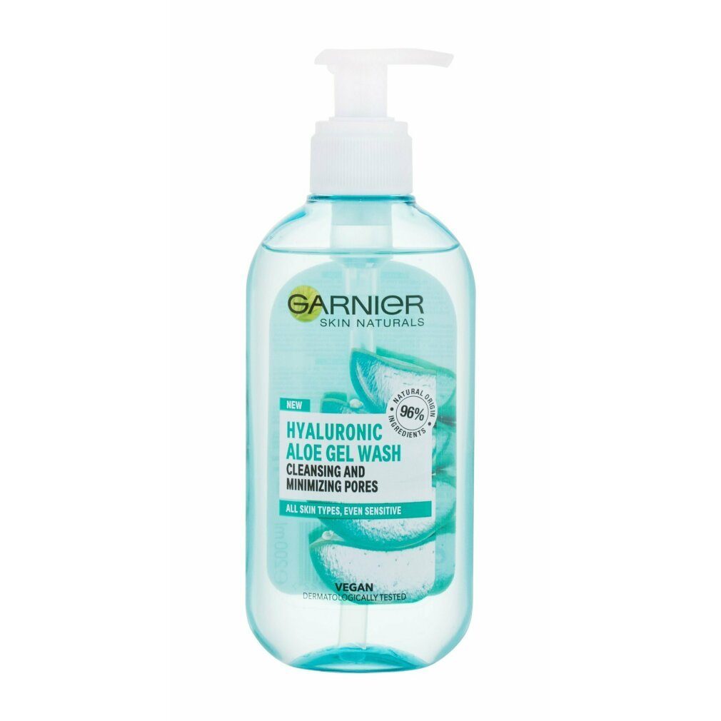 GARNIER Gesichts-Reinigungsschaum Skin Naturals Hyaluronic Aloe Reinigungsgel 200ml Spender