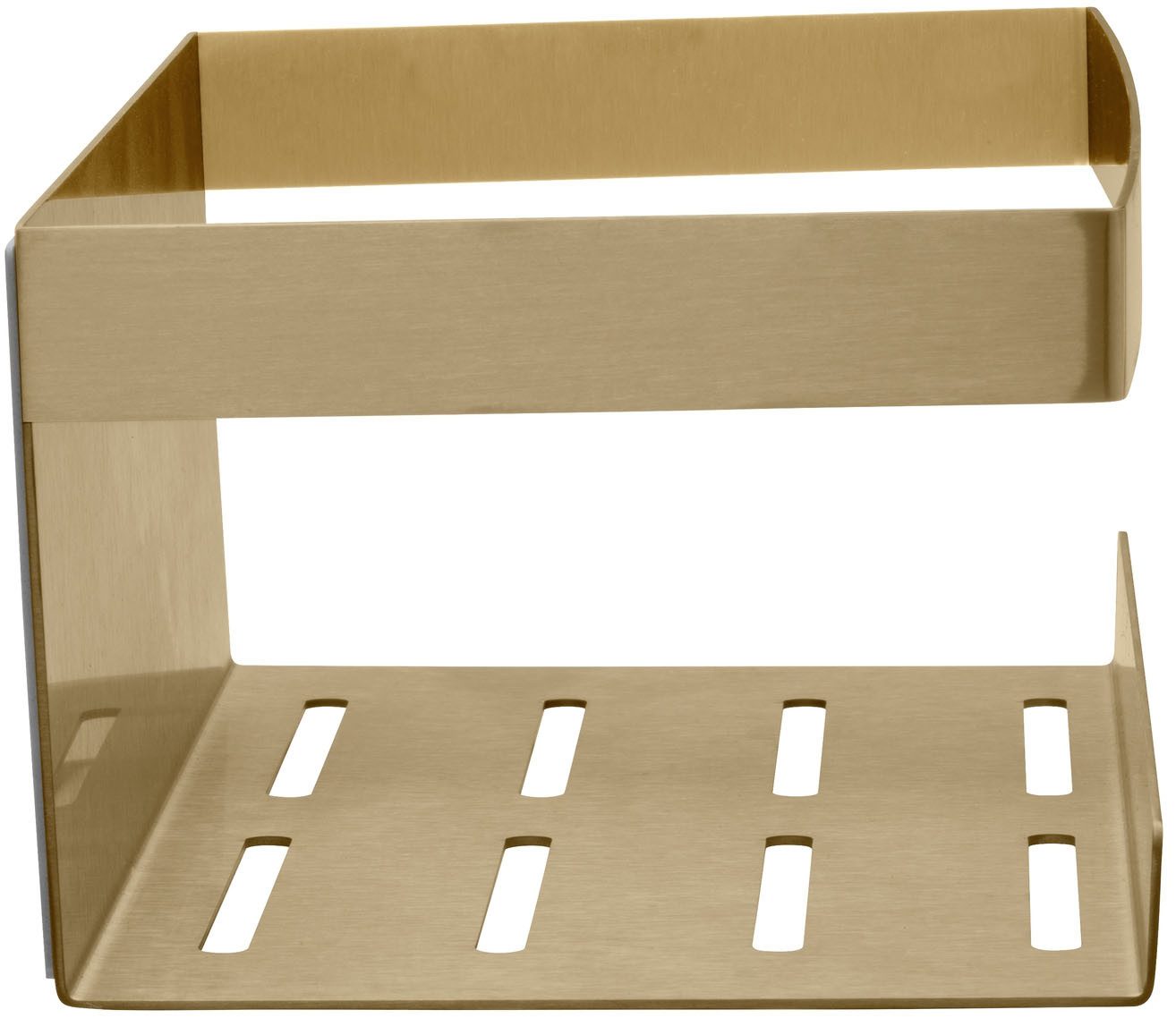 SCHÖNER WOHNEN-Kollektion Wandregal »Meleto«, Ablage aus Edelstahl fürs Bad, Anbringung ohne Bohren mit Klebepad