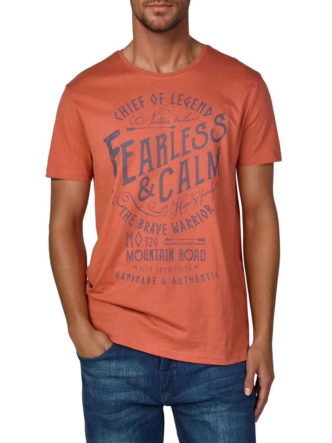 riverso T-Shirt Herren Printshirt RIVLeon Regular Fit (4-tlg) Kurzarm Tee Shirt mit Rundhalsausschnitt aus 100% Baumwolle