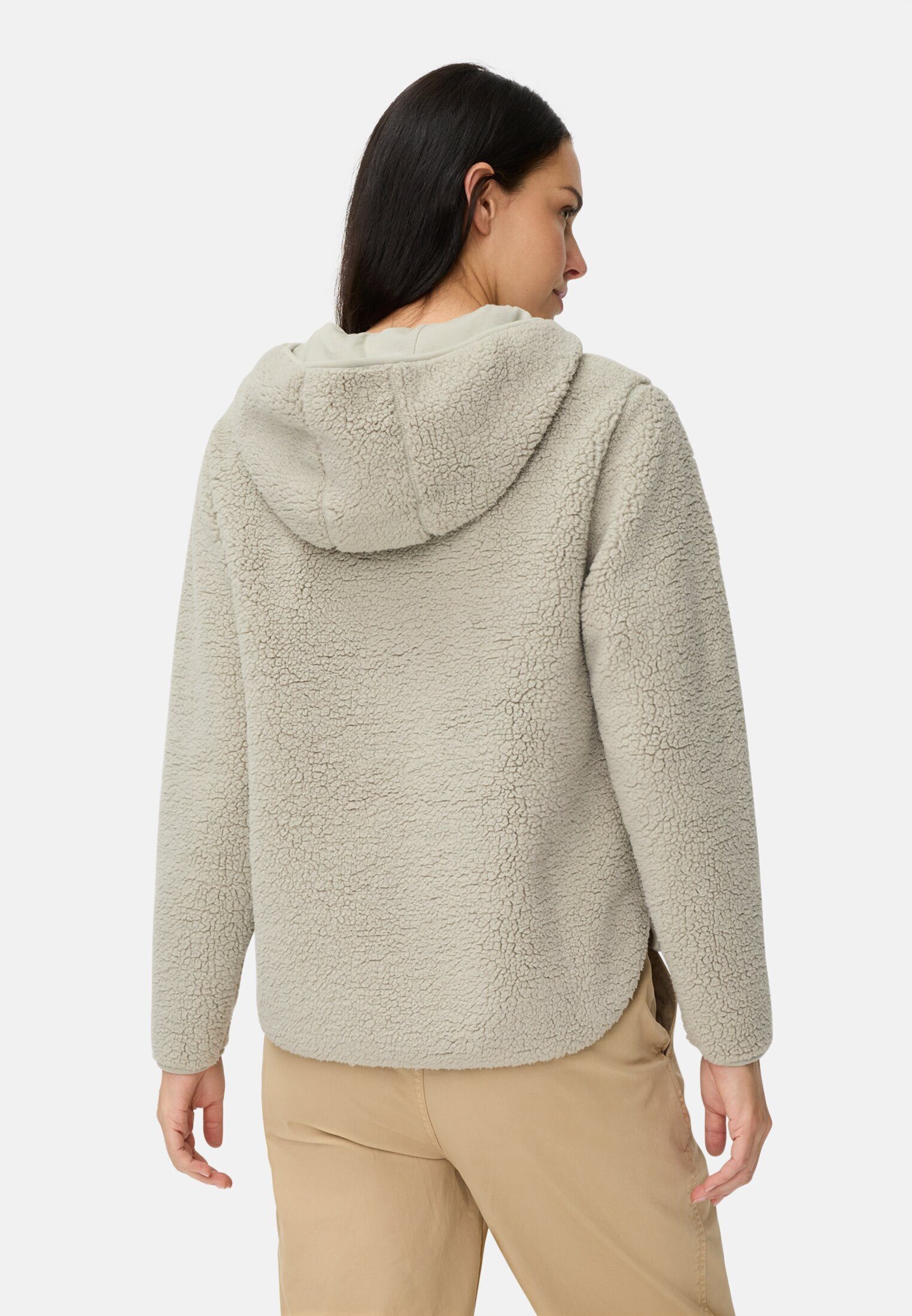 camel active Hoodie aus Teddyfleece Langarm