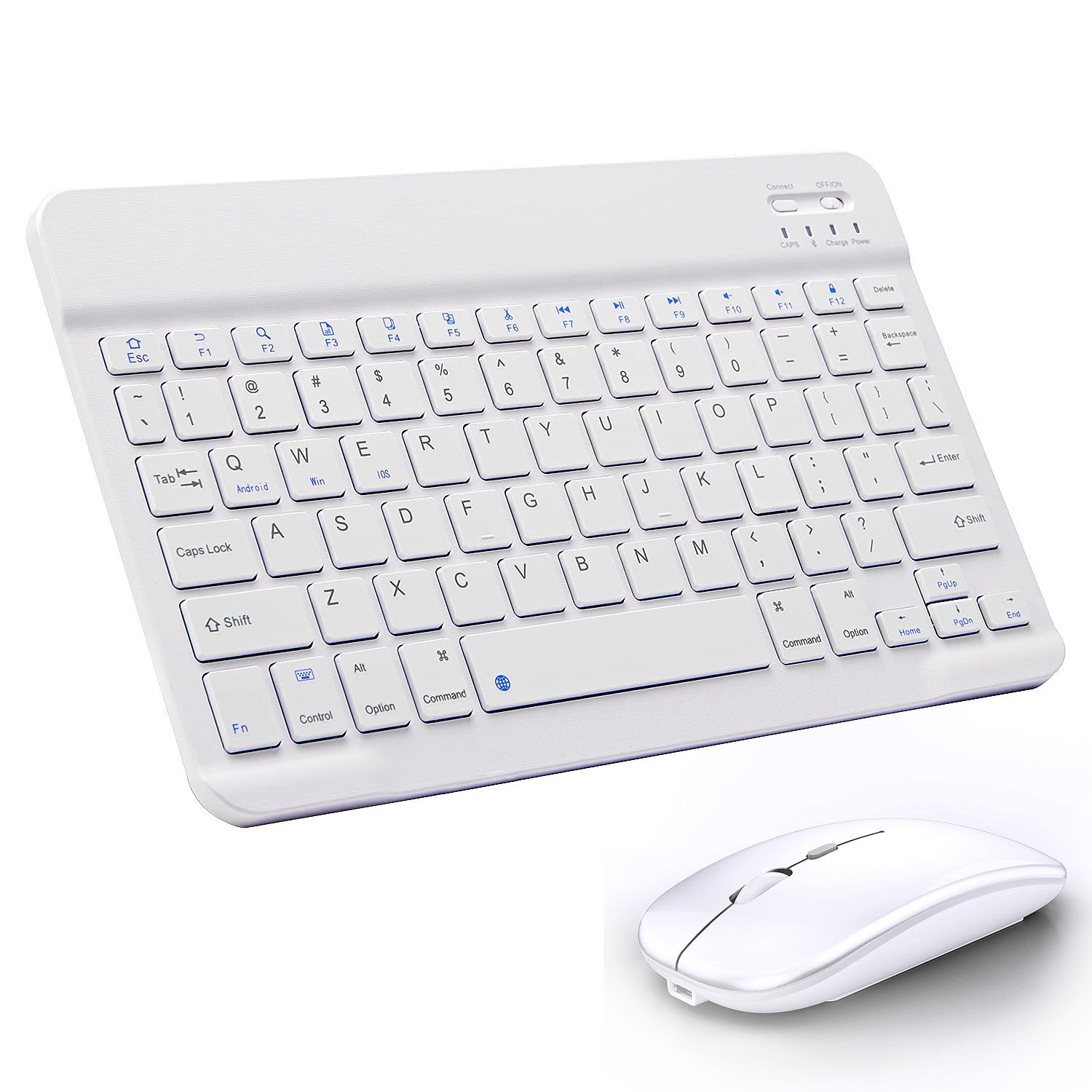 Kabellose Bluetooth-Tastatur mit Maus mit iOS, Android, Windows & Mac Tastatur