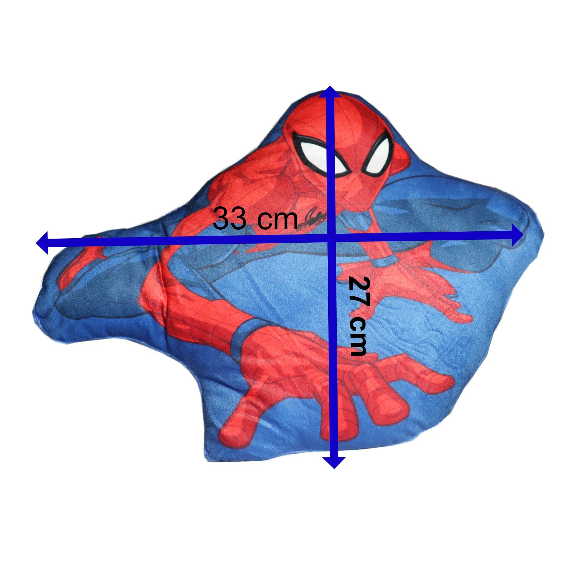 MARVEL Dekokissen Marvel Spiderman mini Kissen Dekokissen 3D Cushion, Gr. 27x30 cm