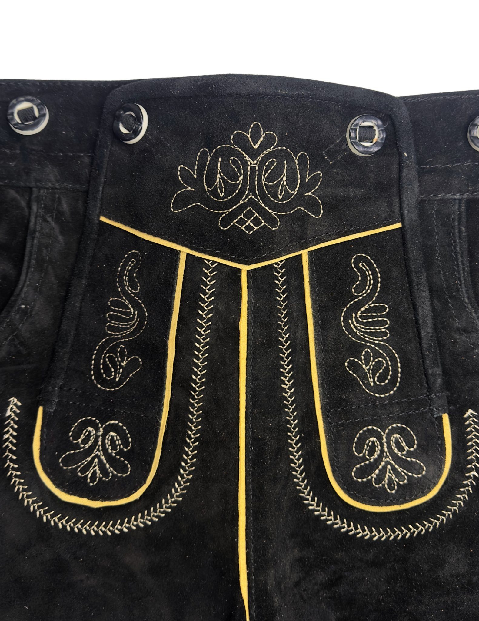 Dretaild Trachtenlederhose Herren Lederhose Tracht Kurz mit Hosenträgern