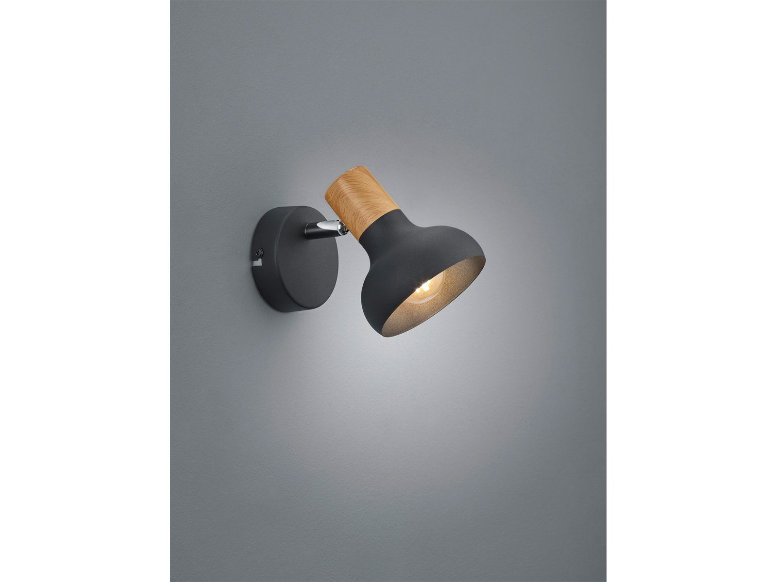 Reality Leuchten LED Wandstrahler, LED wechselbar, warmweiß, Retro innen, Wandleuchten Lichtspots Treppenhaus-leuchten, Höhe 17cm