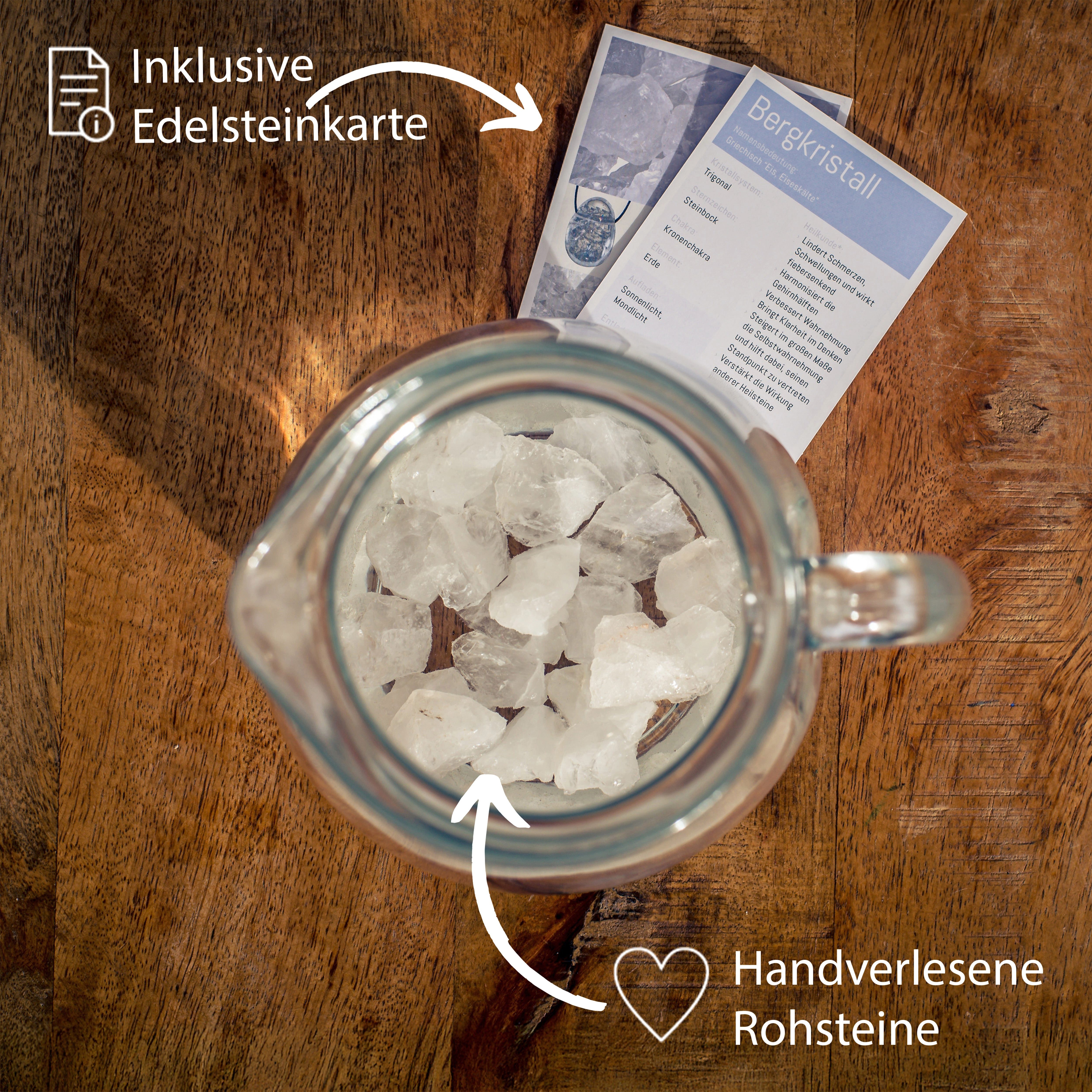 Lebensquelle Plus Edelstein Bergkristall Wassersteine – Bild 3 von 5