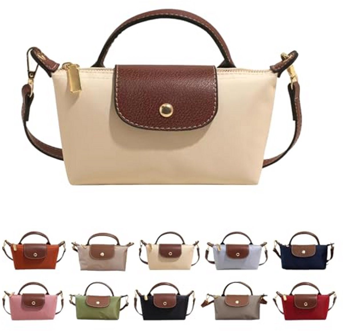 Kraftverdia Handtasche Damen Crossbody Tasche – Leicht, verstellbar, PU-Leder, 5 Farben