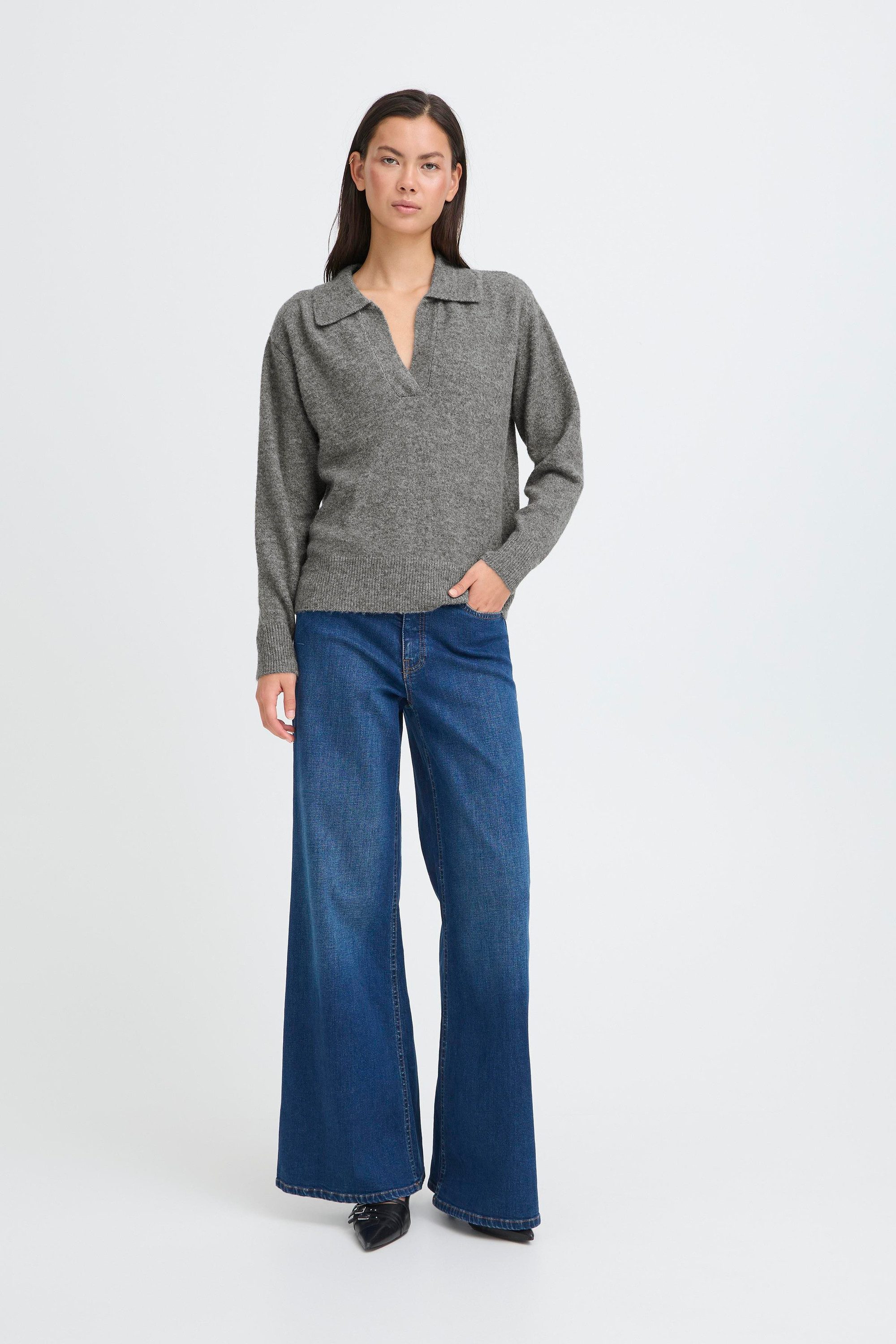 Ichi Strickpullover Halblange Ärmel IHMACON