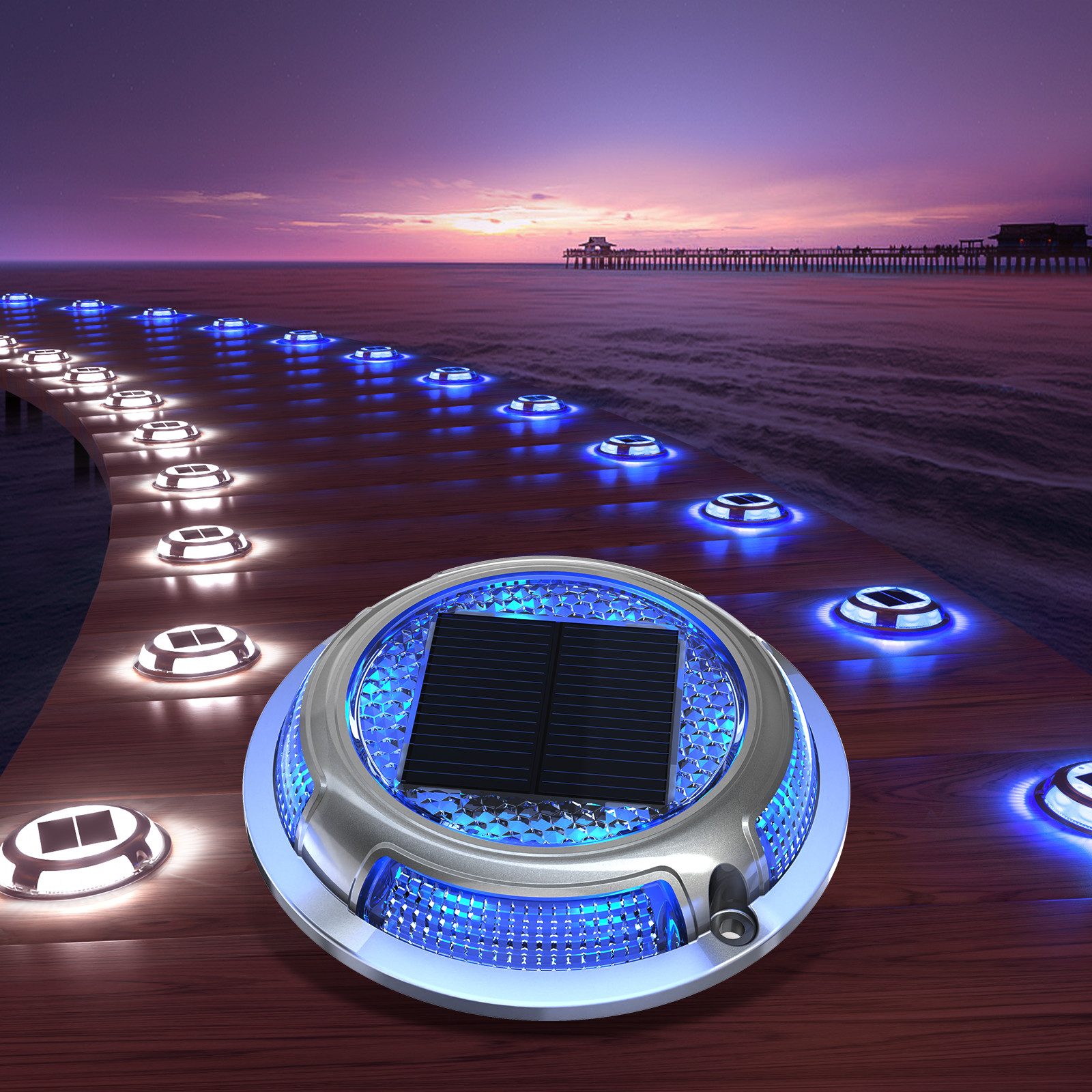 4x Solar-Strahler Für Garten - IP65 Wasserdicht Mit 2 Helligkeitsstufen