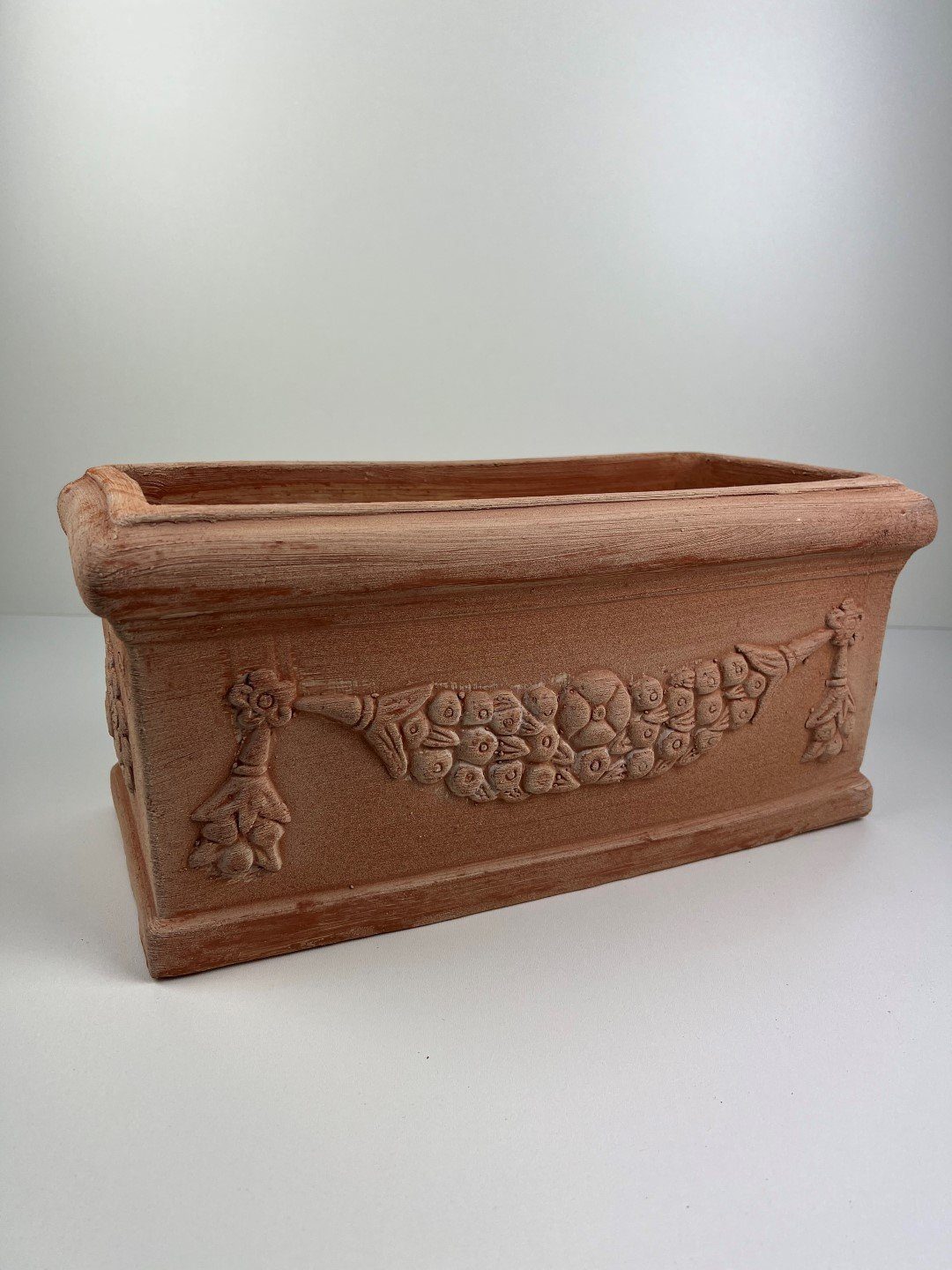 Teramico Pflanzkübel Terrakotta Modell "Cassetta Festonata" 40cm, 100