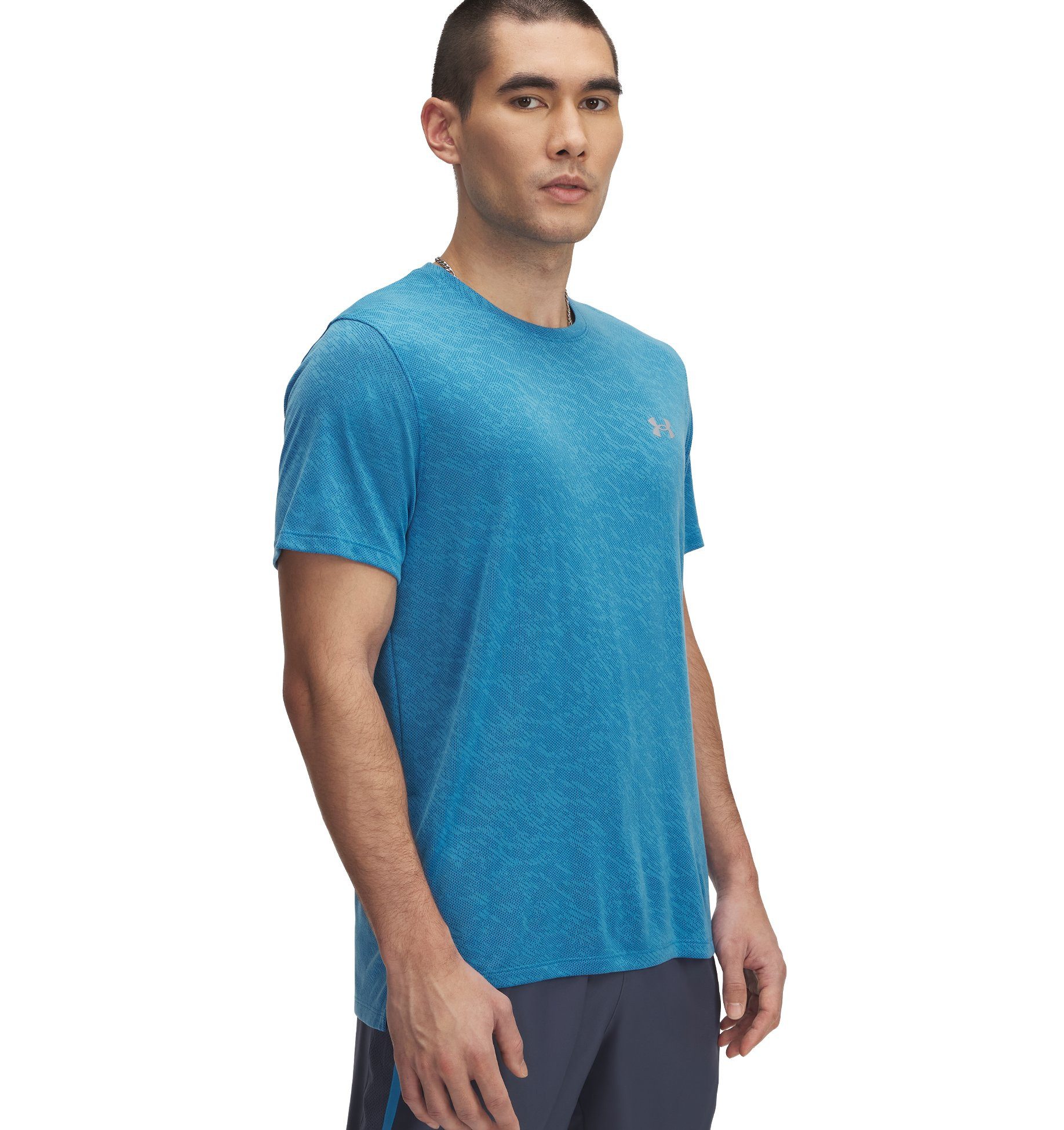 Laufshirt UA LAUNCH CAMO SHORTSLEEVE