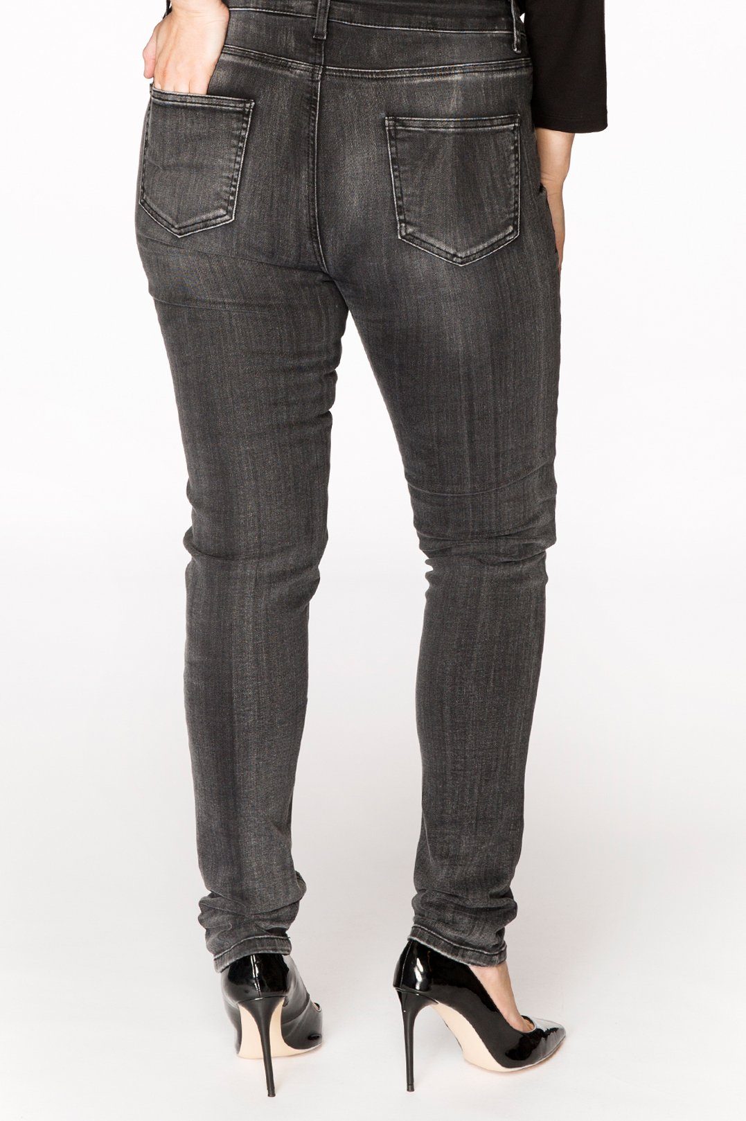 High-waist-Jeans Yoek Große Größen