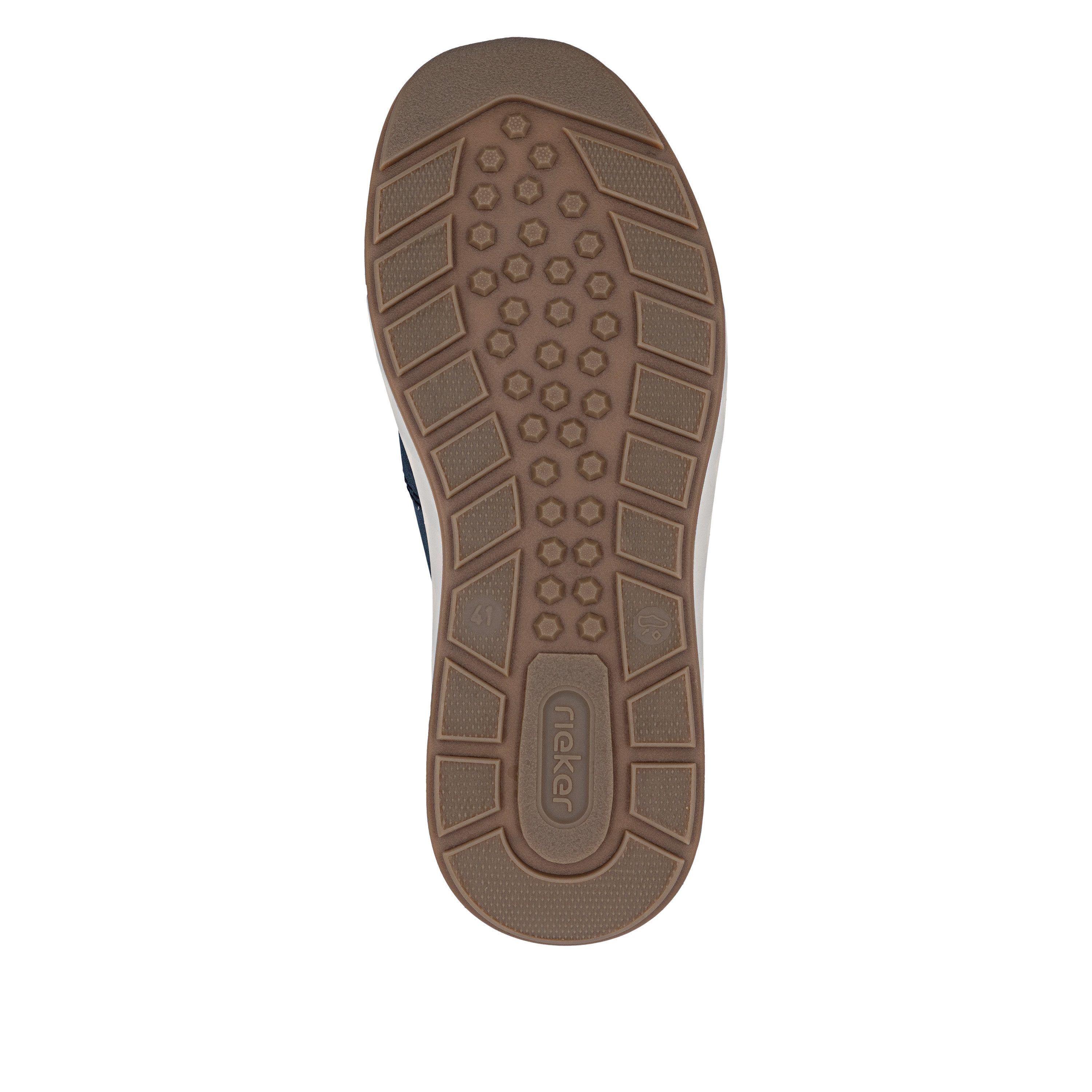 Rieker Slip-On Sneaker Slipper, Schlupfschuh, Freizeitsneaker, Halbschuh mit Stretcheinsätze