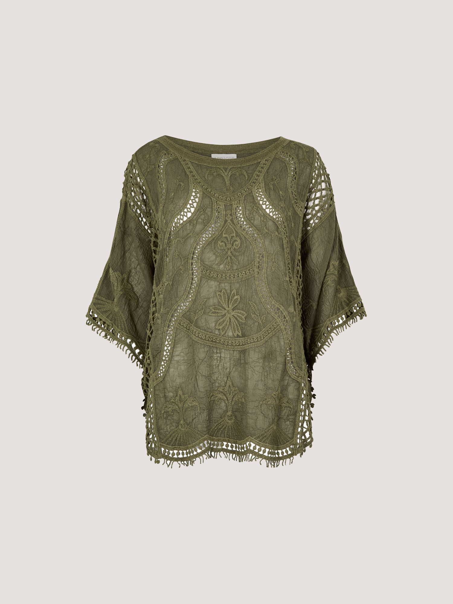 Spitzenshirt Top aus Baumwollmischung