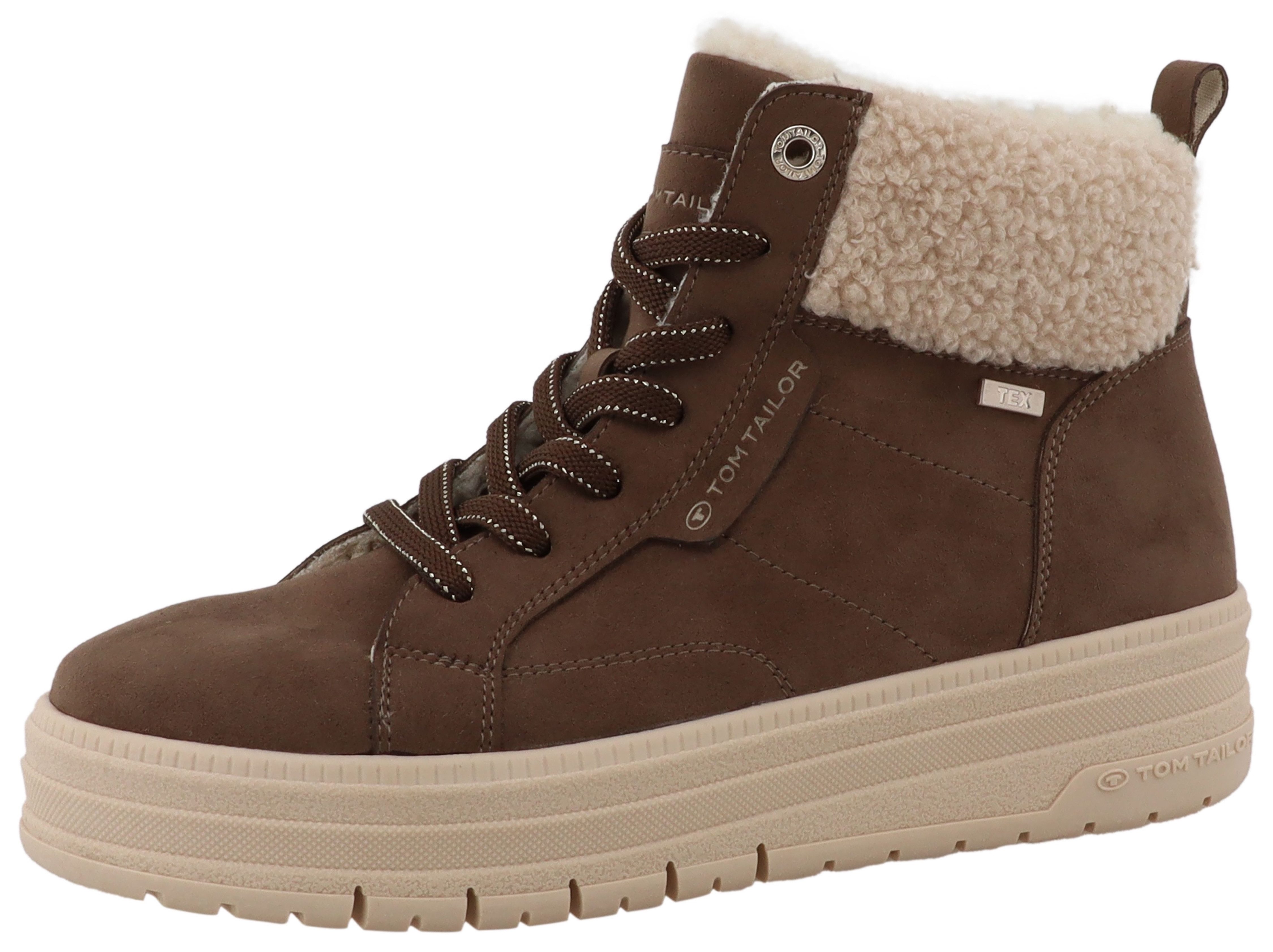 TOM TAILOR Winterboots High Top Кроссовки, Schnürboots mit Warmfutter