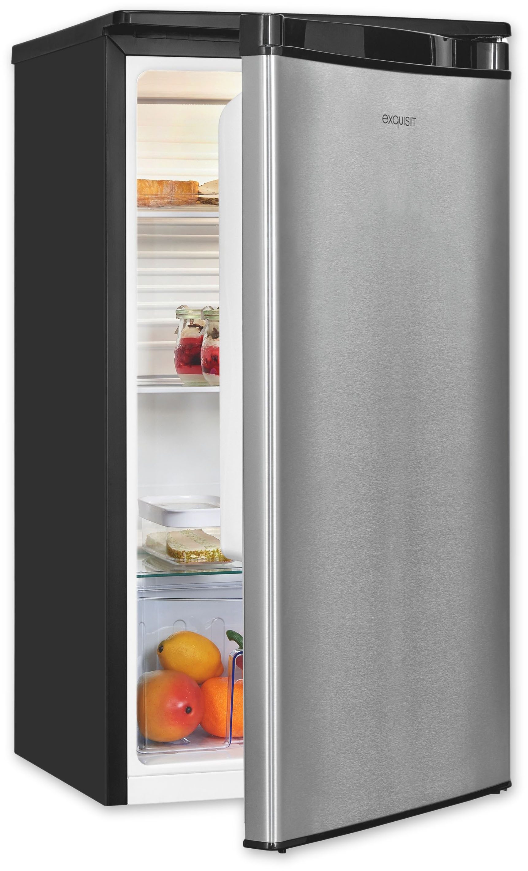 exquisit Vollraumkühlschrank KS85-V-091E, 84,3 cm hoch, 45 cm breit, 76 L Volumen