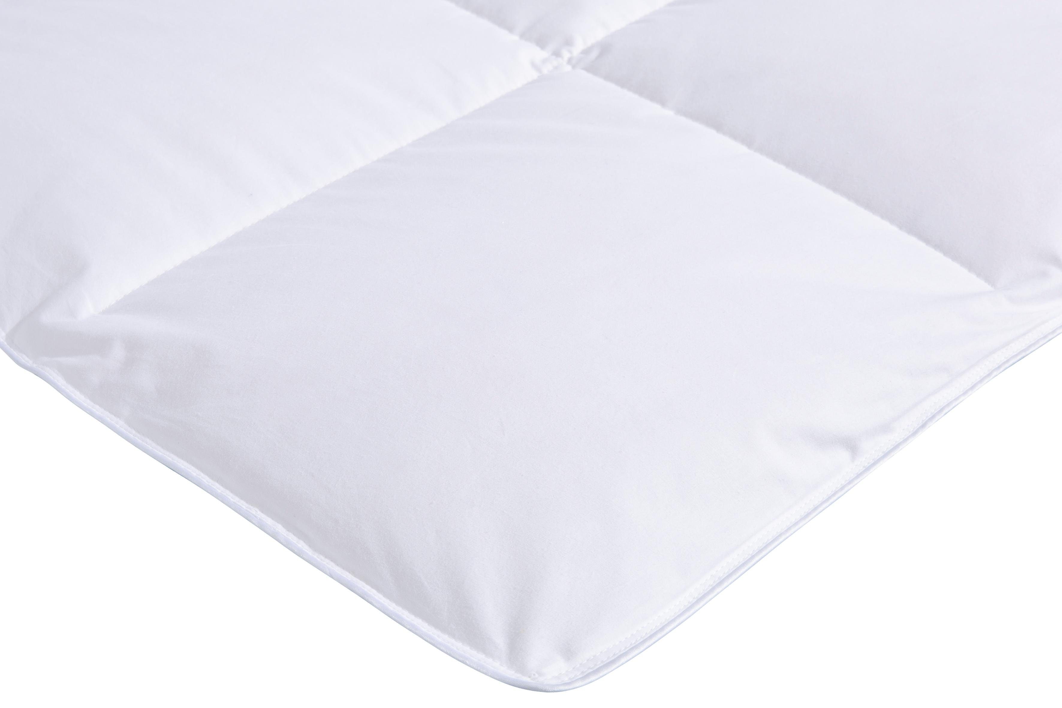 Haeussling Daunenbettdecke Swiss Royal, Bettdecken für Sommer und Winter, Ganzjahresdecke, Decke, Füllung: 90% Daunen, 10% Federn, Bezug: 100% Baumwolle, Bettdecke 135x200 cm, 155x220 cm & weitere Größen, Made in Germany