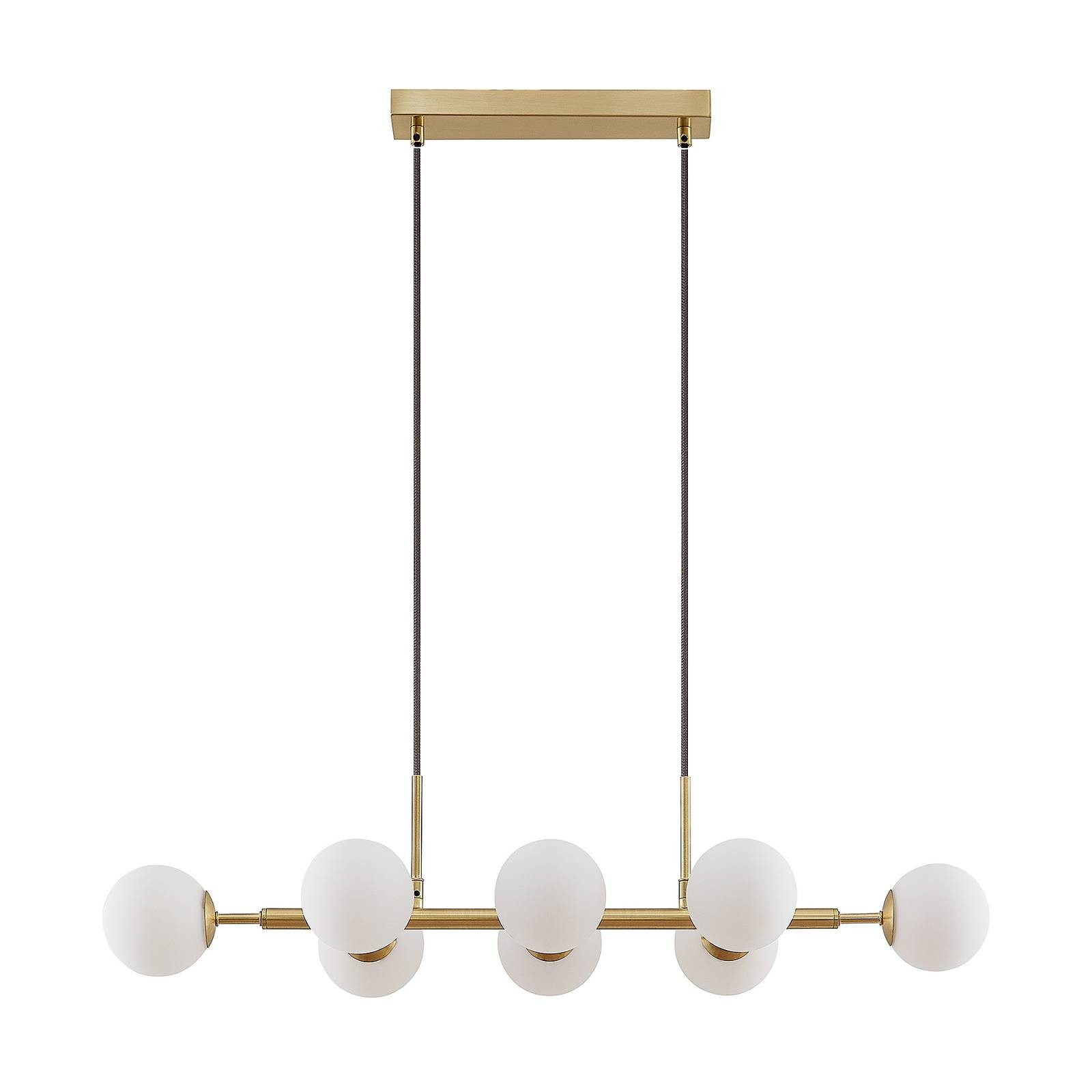 Lindby Hängeleuchte Kiamo, Metall, Weiß IP20, 8 x 8 W LED
