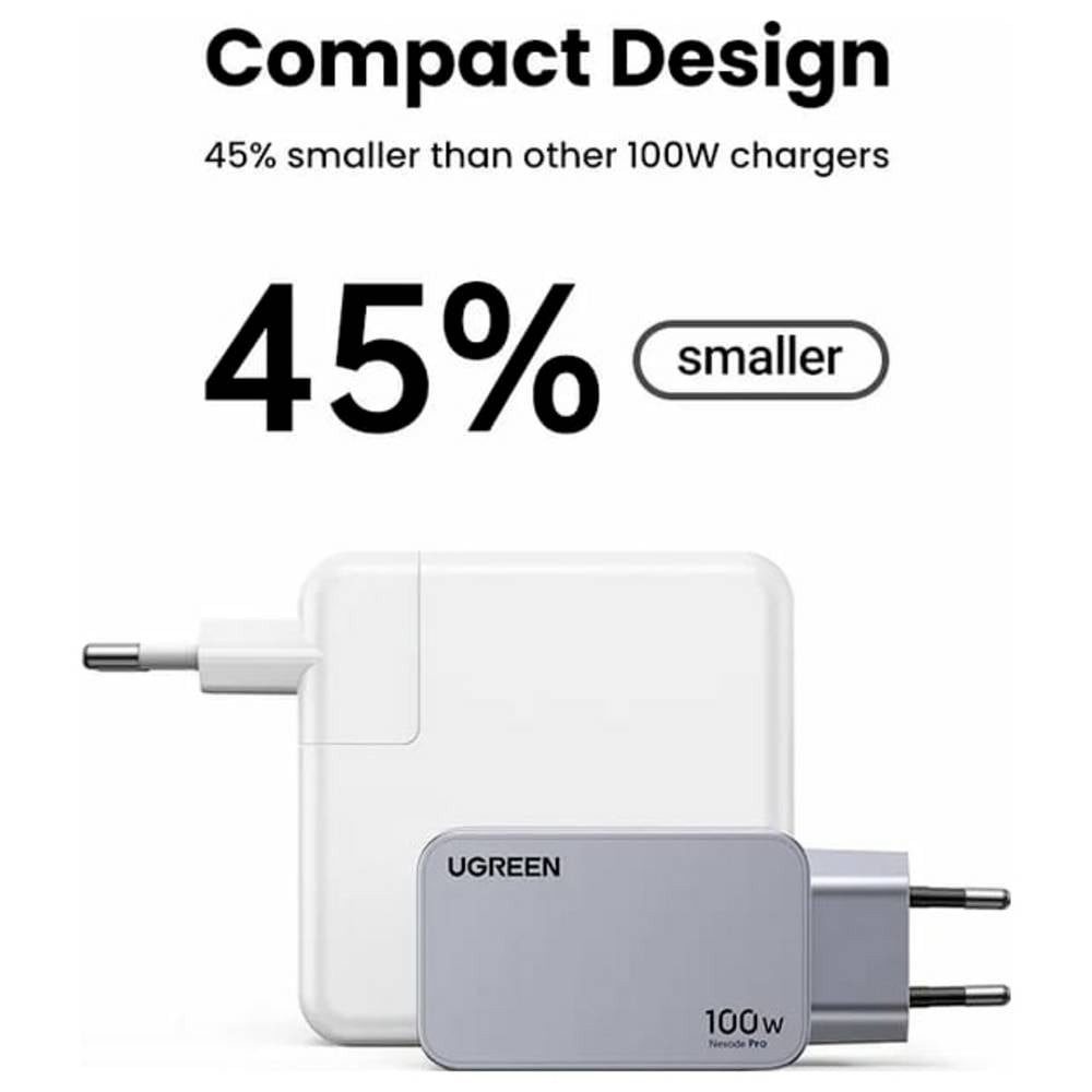 UGREEN Nexode Pro Ladeadapter 100 W USB-C® Buchse, USB-C® Buchse, USB-A USB-Ladegerät