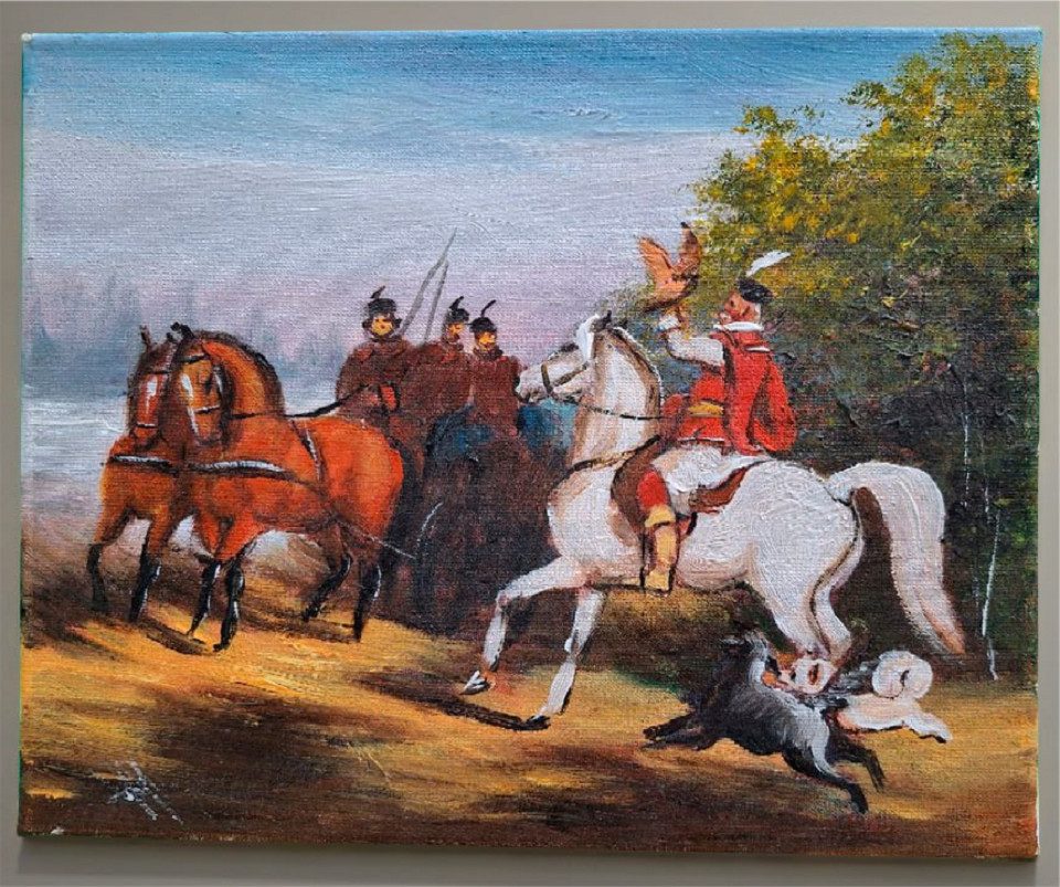 Xlmoebel Gemälde Abstraktes Ölgemälde mit starker Ausdruckskraft Sofort, Hergestellt in Europa