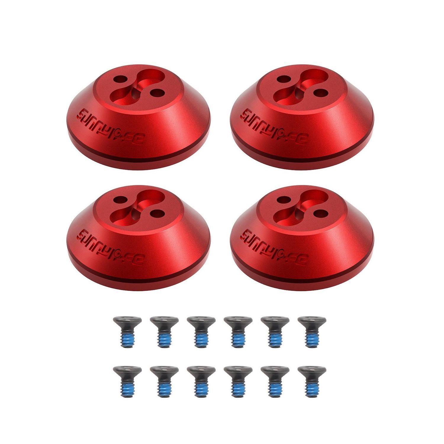 Wigento Für DJI Avata 2 Sunnylife Motor Staubschutz Aluminium Abdeckung Rot Zubehör Drohne