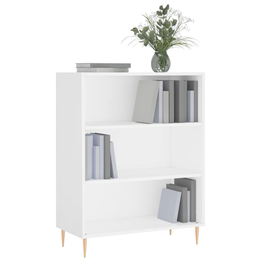 vidaXL Bücherregal Bücherregal Weiß 69,5x32,5x90 Holzwerkstoff, cm 1-tlg