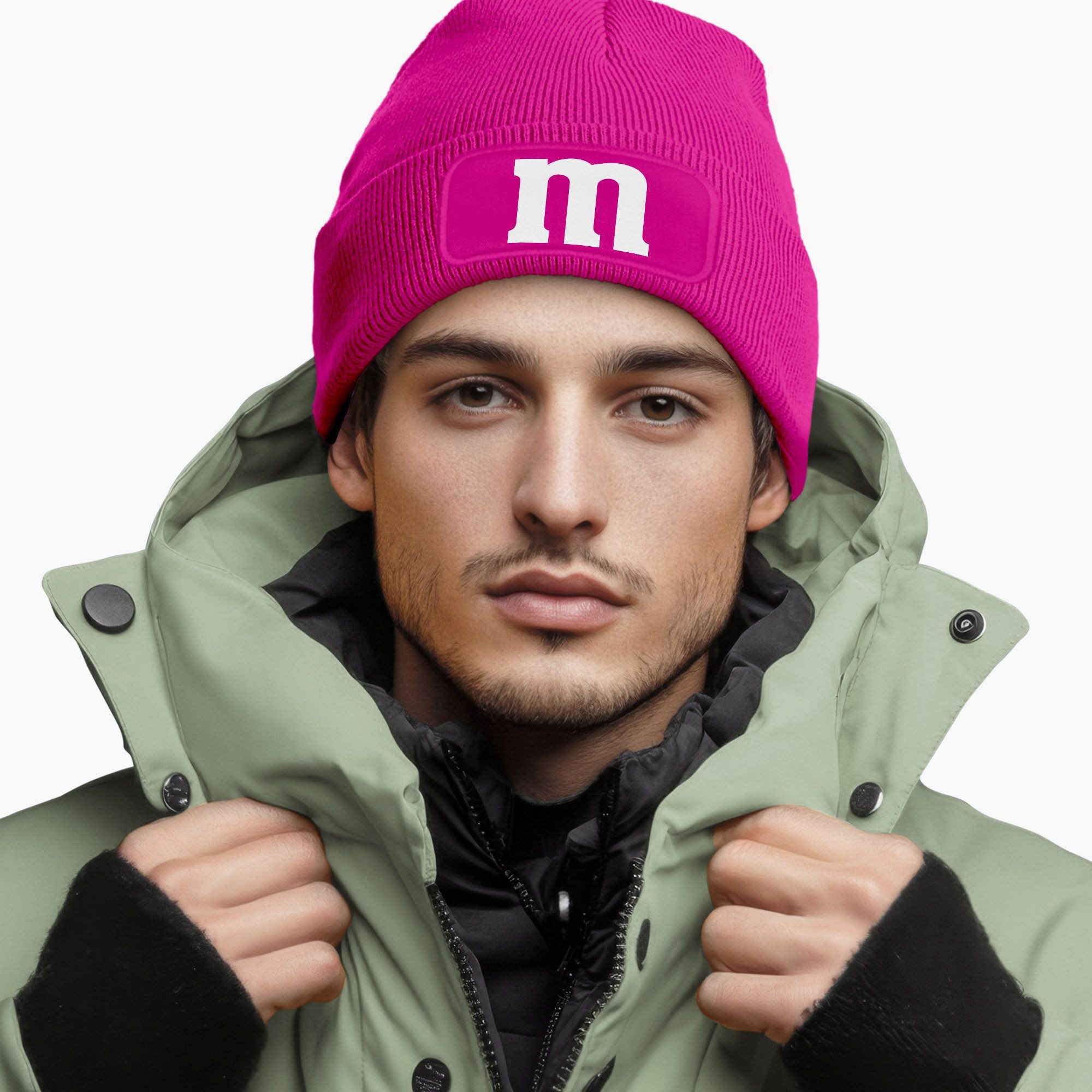 MoonWorks Strickmütze Herren Beanie Patch Strickmütze günstig online kaufen