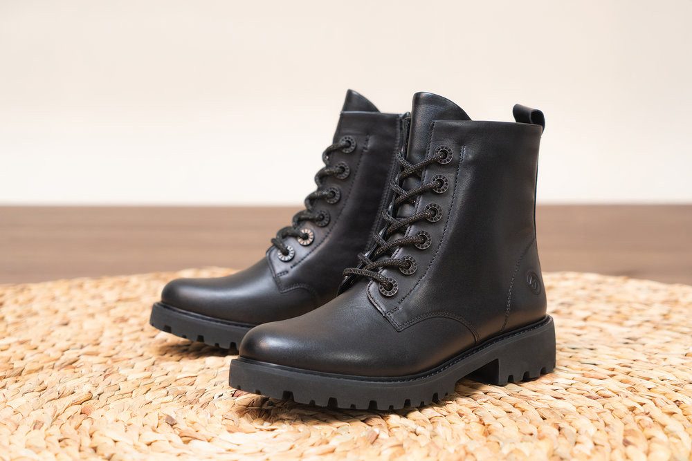 Remonte Schnürstiefelette Schnürboots, Blockabsatz, Profilsohle, mit günstig online kaufen