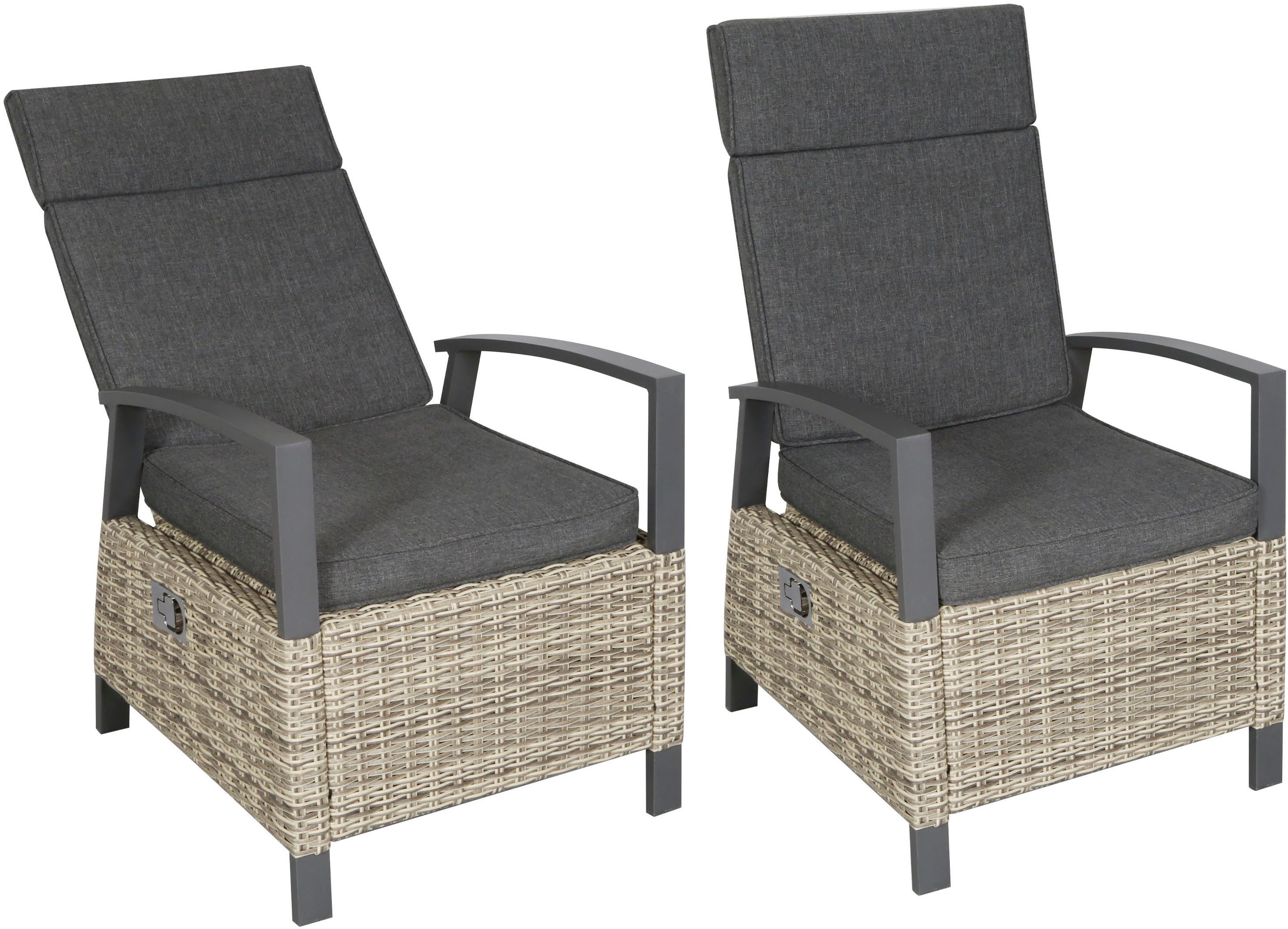 KONIFERA Hochlehner New Monaco (Set, 2 St), inklusive Sitzkissen. Reduzierter Preis € 399,99. Unverbindliche Preisempfehlung € 799,00