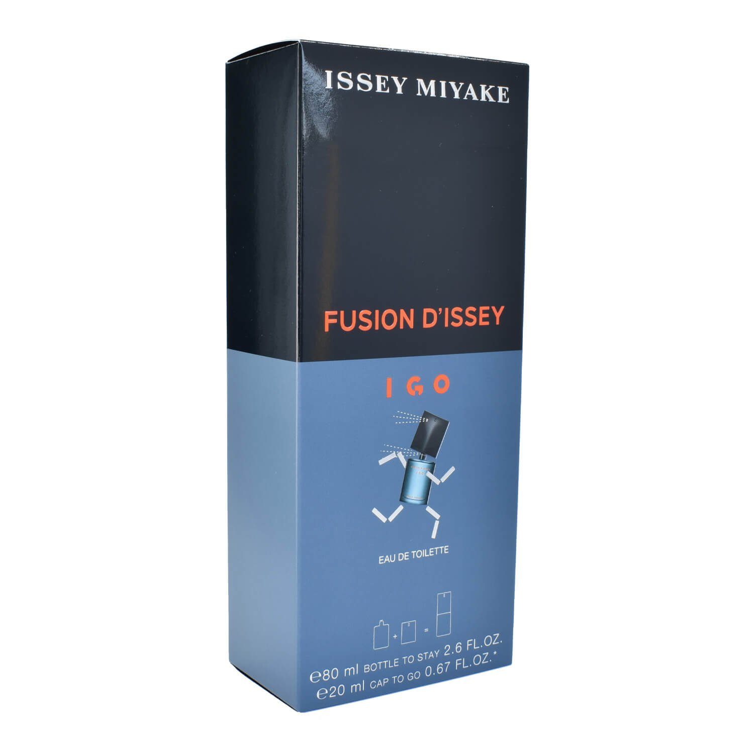 Issey Miyake Eau de Toilette Fusion d Issey IGO, 80ml TO STAY + 20ml CAP TO GO