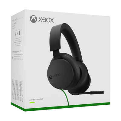 Microsoft Xbox Stereo Gaming Headset Kabelgebunden PC + Xbox Series S/X schwarz Over-Ear-Kopfhörer (Kabelgebunden, Dolby Atmos, DTS:X)