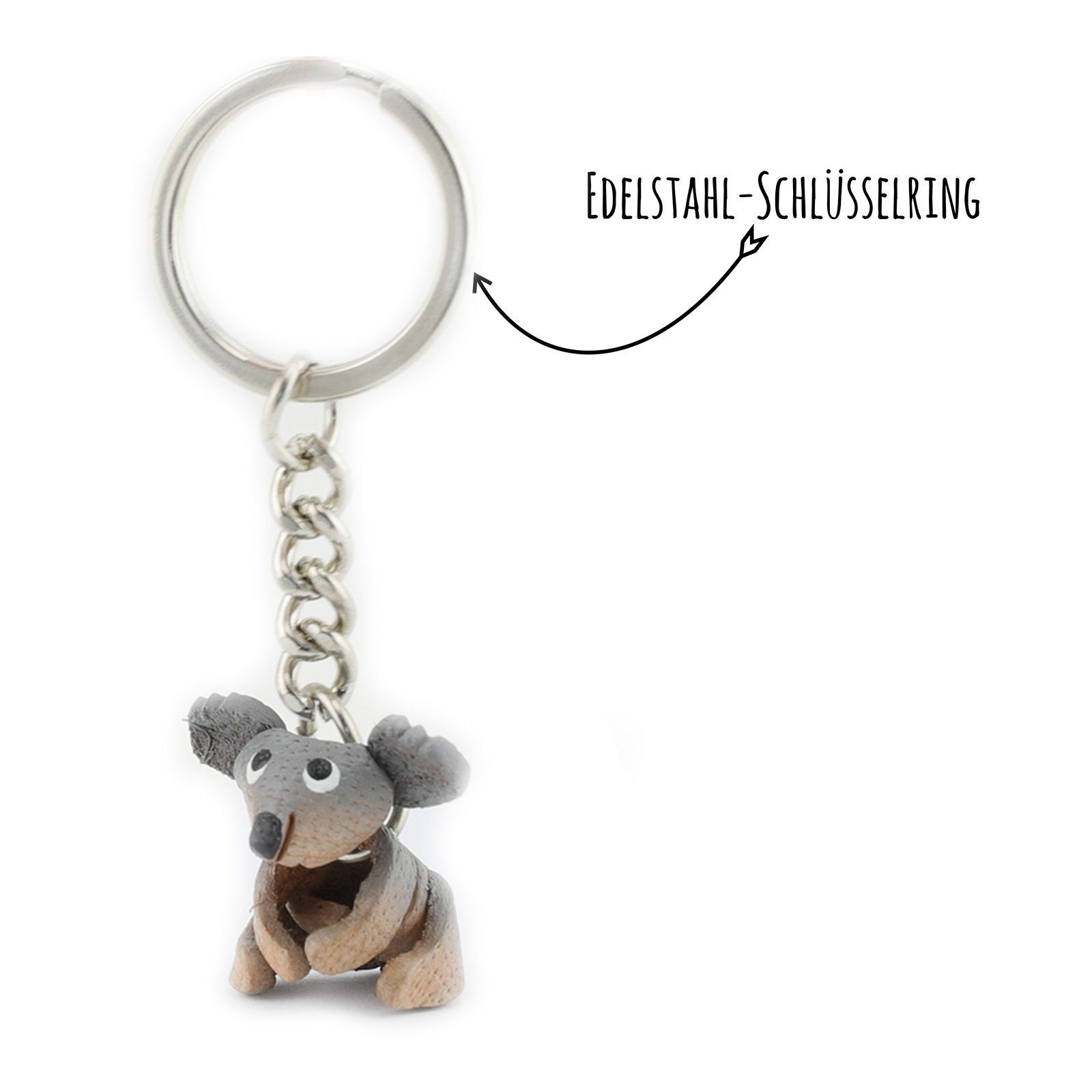 Kinder Accessoires Monkimau Schlüsselanhänger Koala Schlüsselanhänger Leder Tier Figur (Packung)