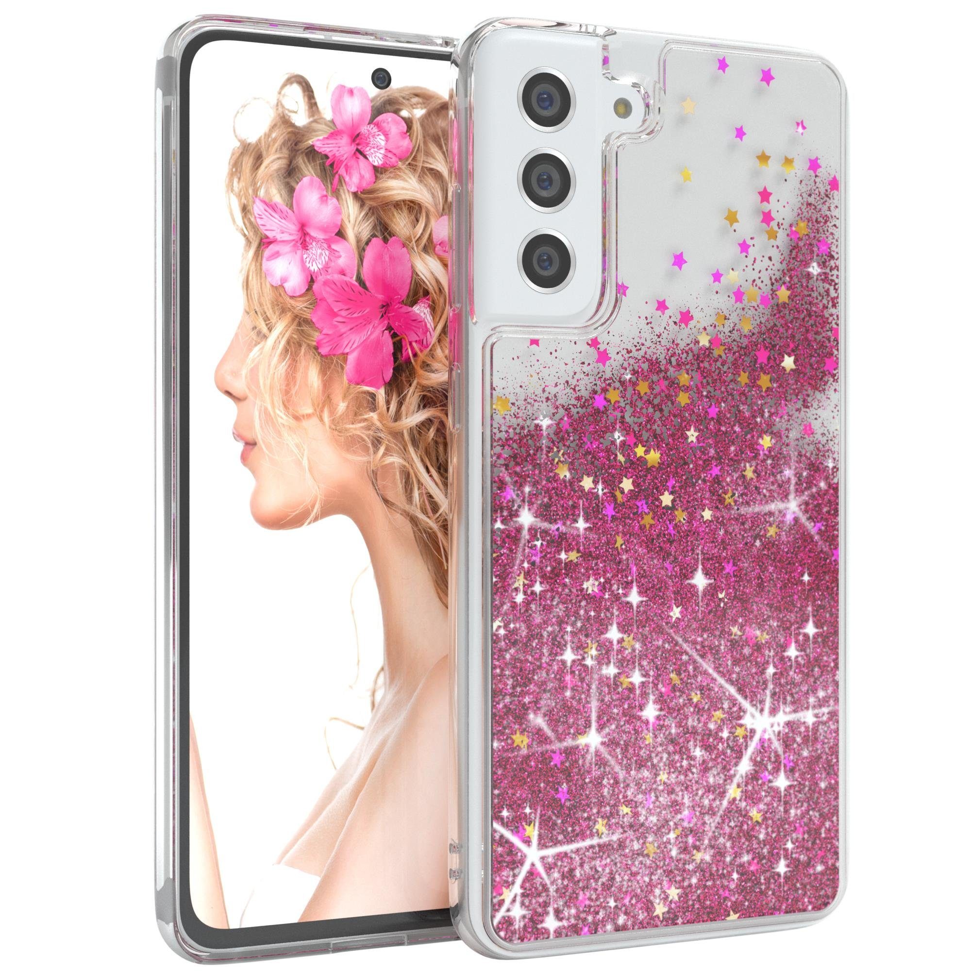 EAZY CASE Handyhülle »Liquid Glittery Case für Samsung Galaxy S21 FE 5G ...