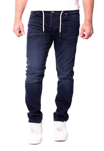 Reslad Stretch-Jeans Reslad Jeans Herren Slim Fit - Sweathose in Jeansoptik l Stretch Denim Stretch Sweatjeans Hose Slim Fit