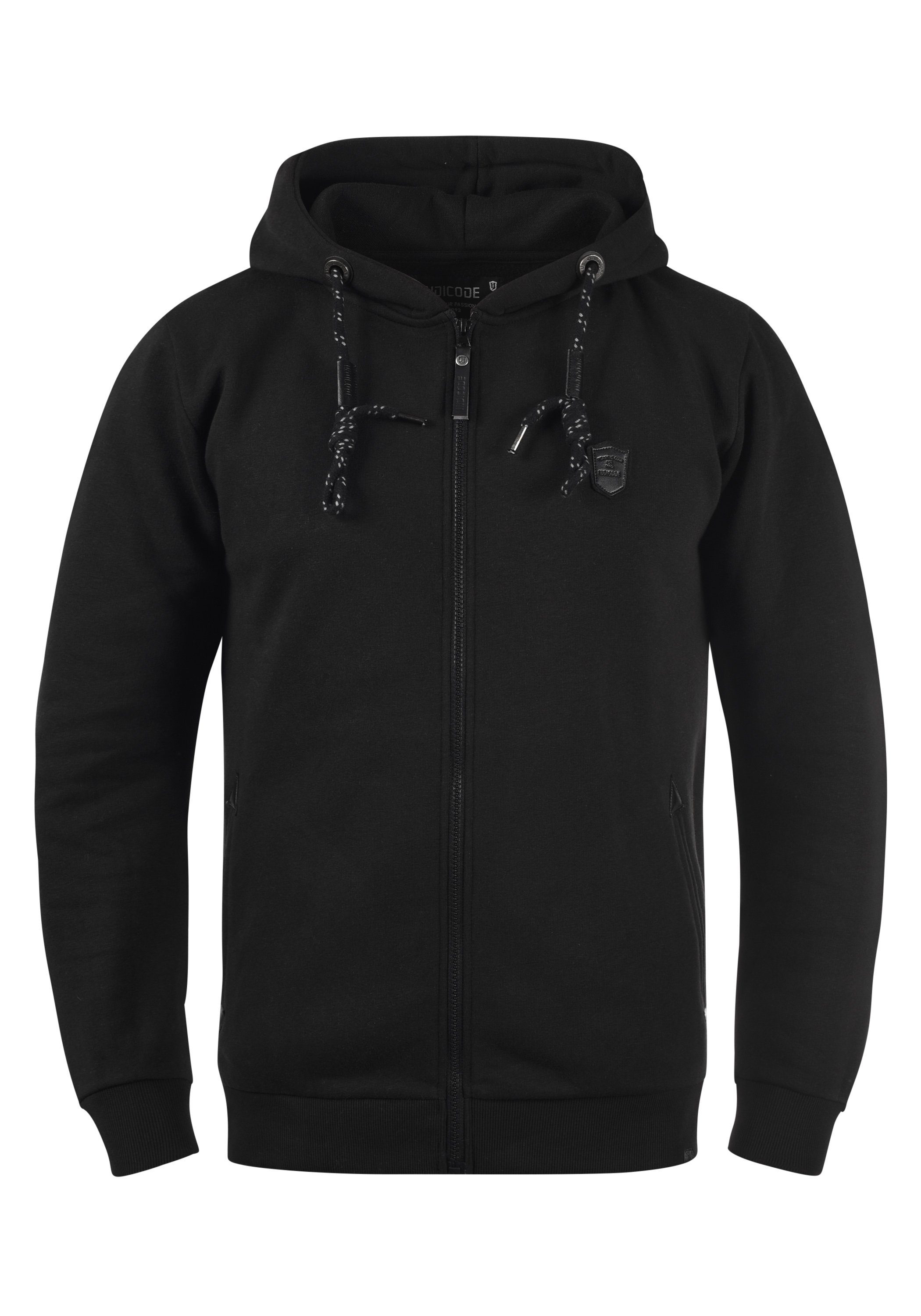 IDBarnhill Indicode Black Kapuzensweatjacke (999)