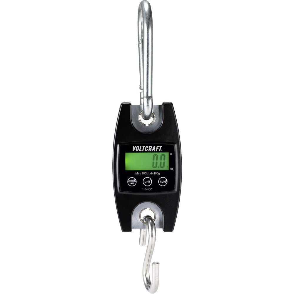 VOLTCRAFT Kofferwaage VOLTCRAFT HS-100 Hängewaage HS-100 Wägebereich (max) 100 kg Ablesbar, (HS-100)