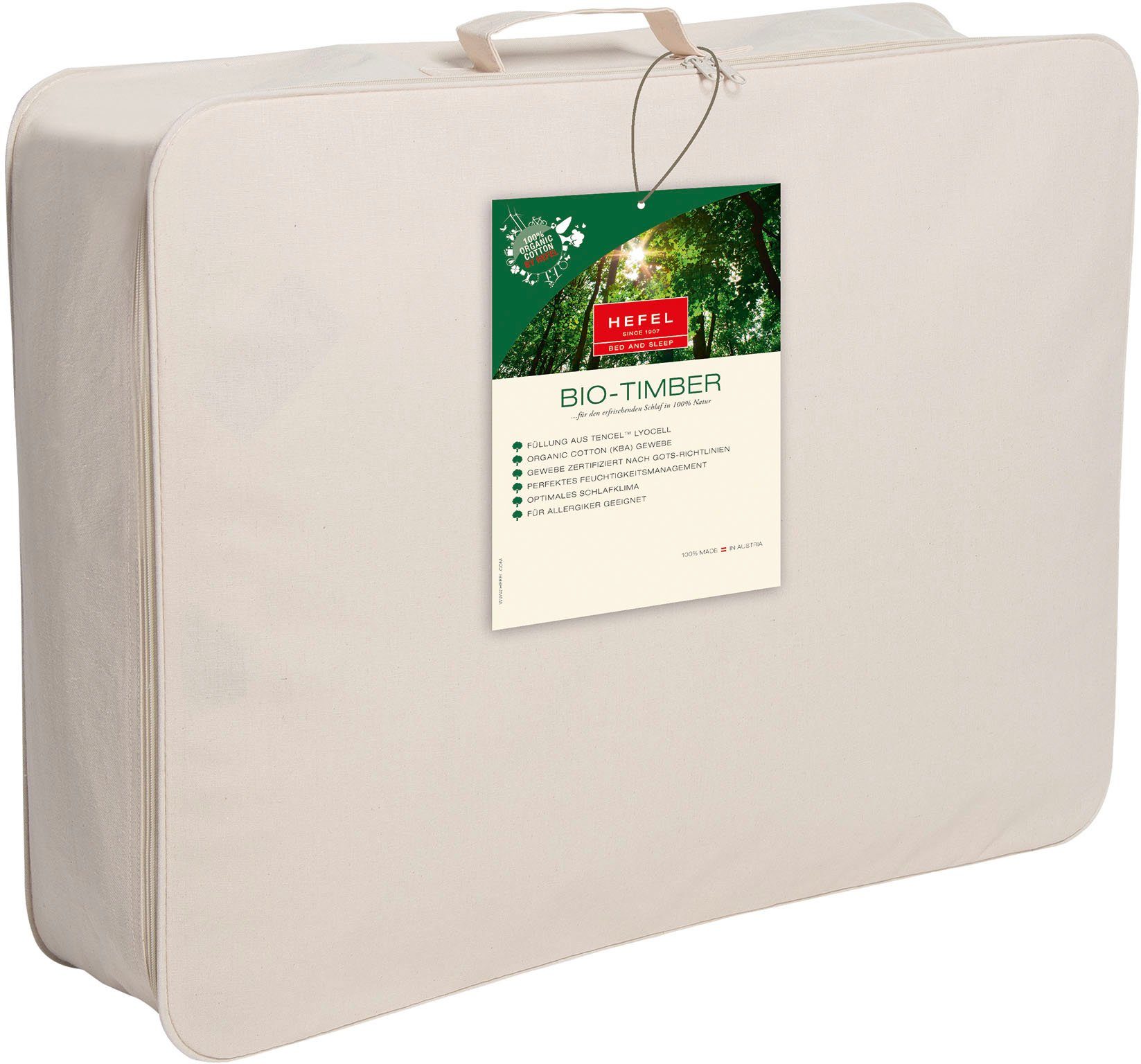 Hefel Naturfaserbettdecke Bio-Timber