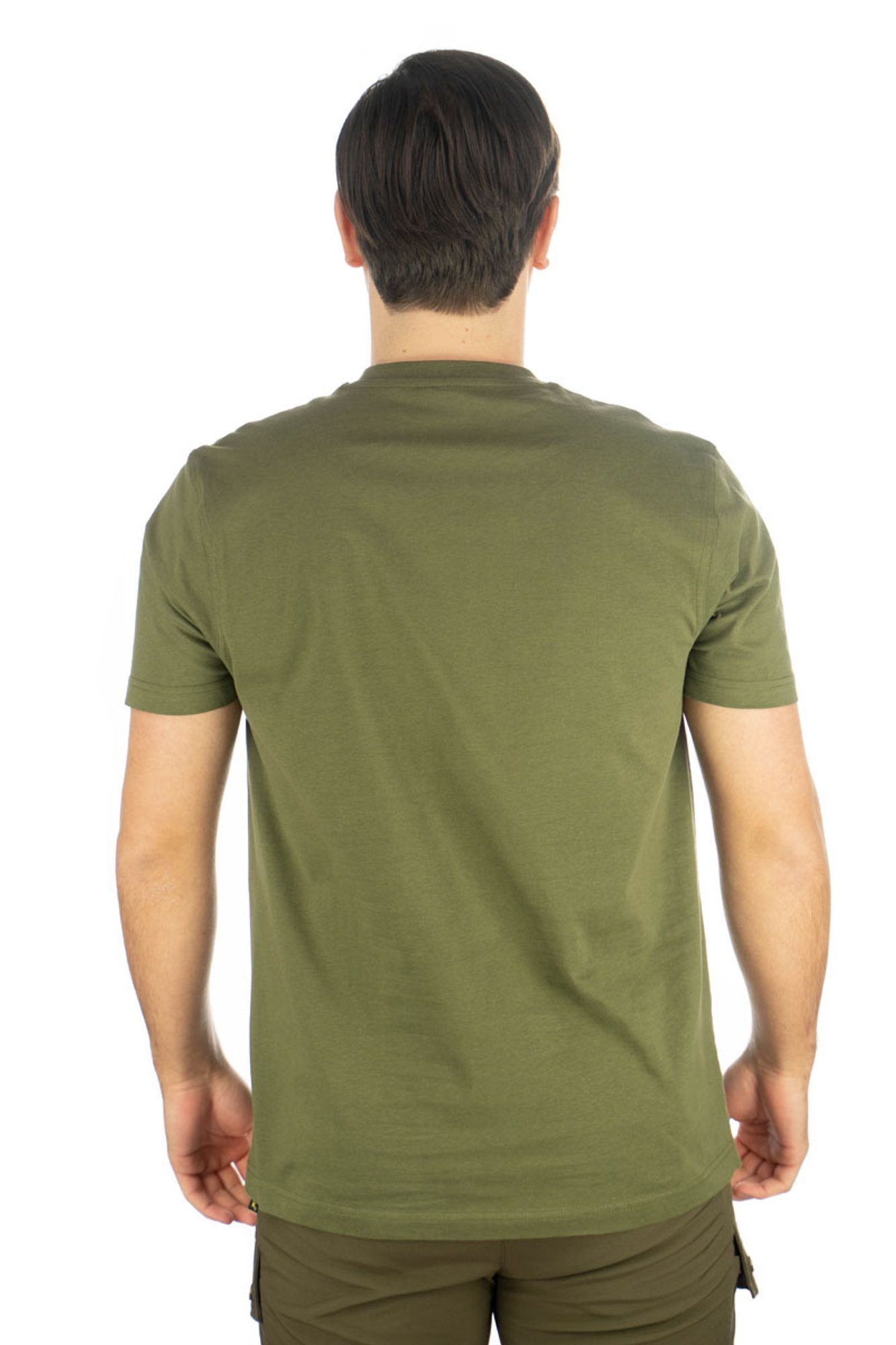 OS-Trachten T-Shirt Treny Kurzarm Jagdshirt mit Platzhirsch-Druck